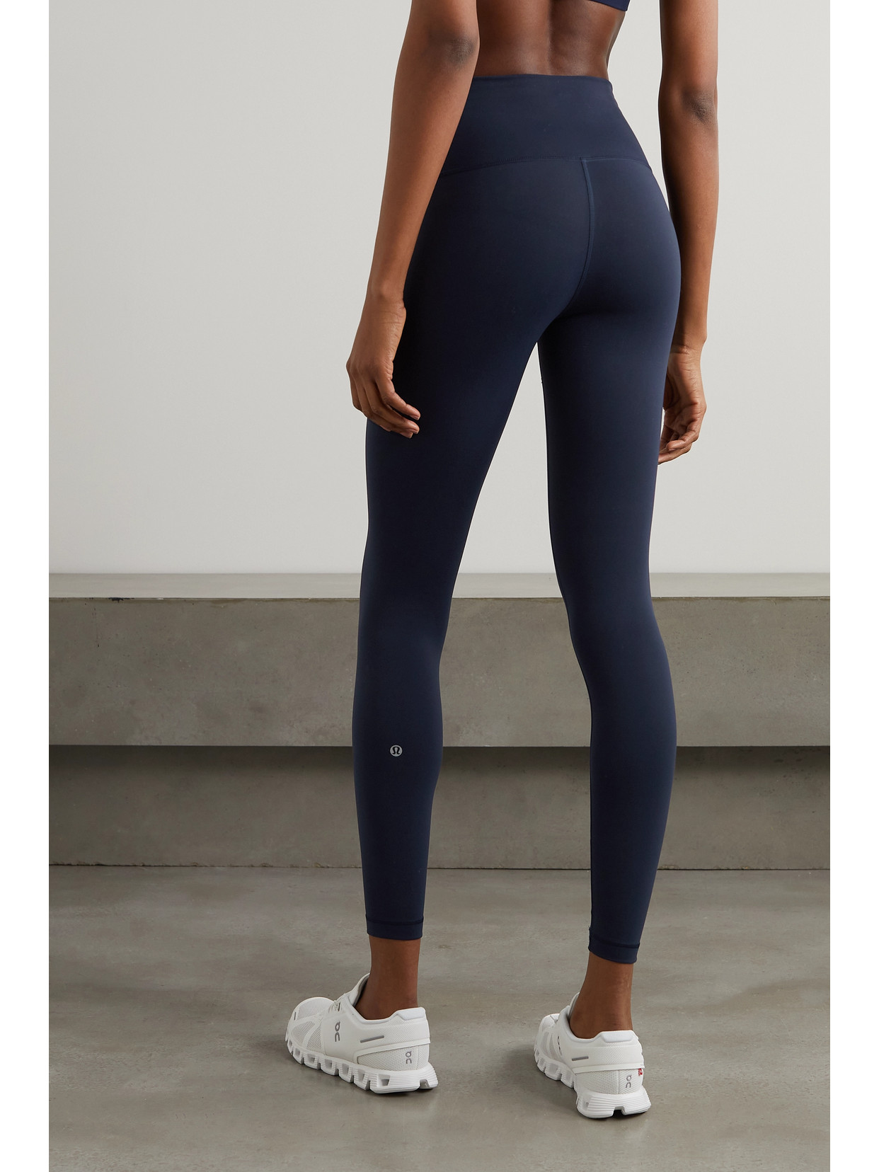 Lululemon Wunder Train High-rise Stretch-knit Leggings In Blue