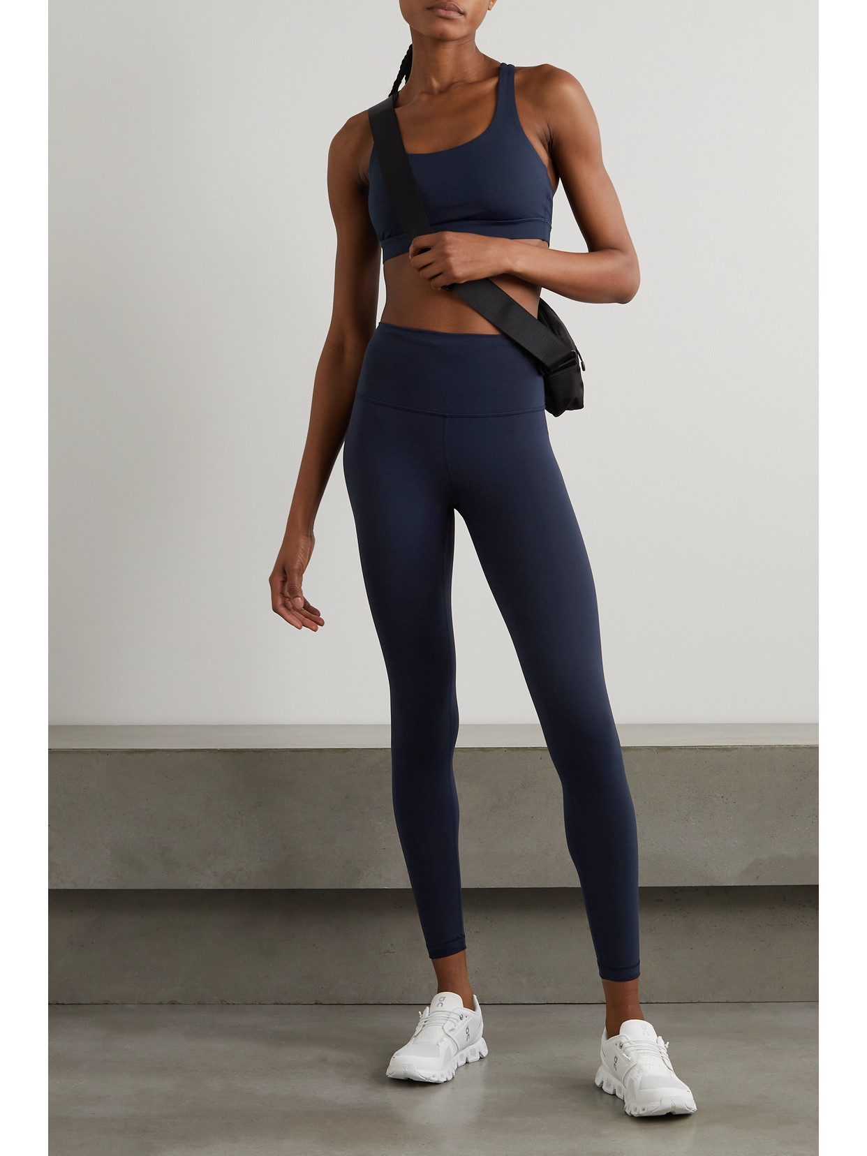 Lululemon Wunder Train High-rise Stretch-knit Leggings In Blue