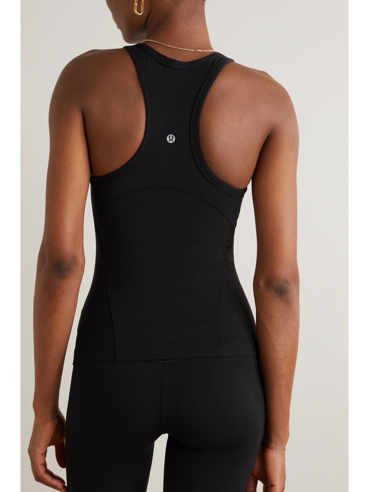 Shop Lululemon Align™ Waist-length Racerback Nulu™ Tank In Black