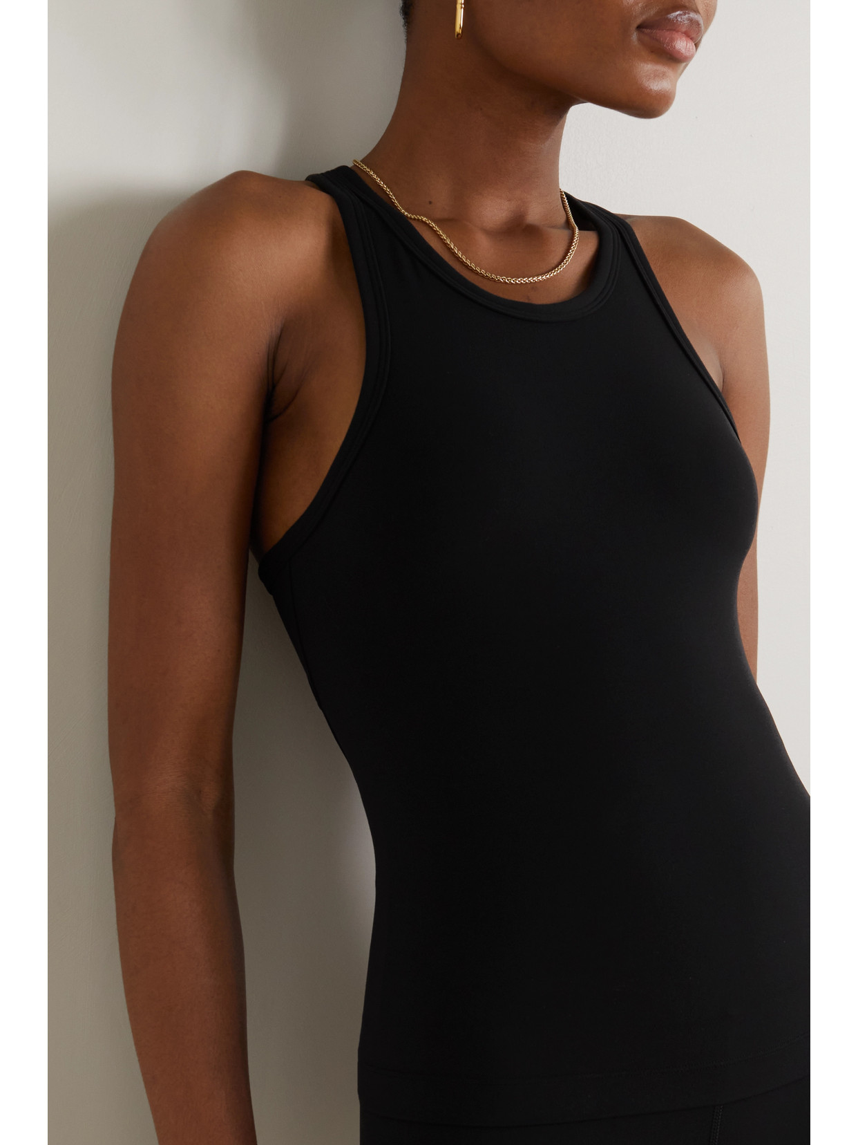 Shop Lululemon Align™ Waist-length Racerback Nulu™ Tank In Black