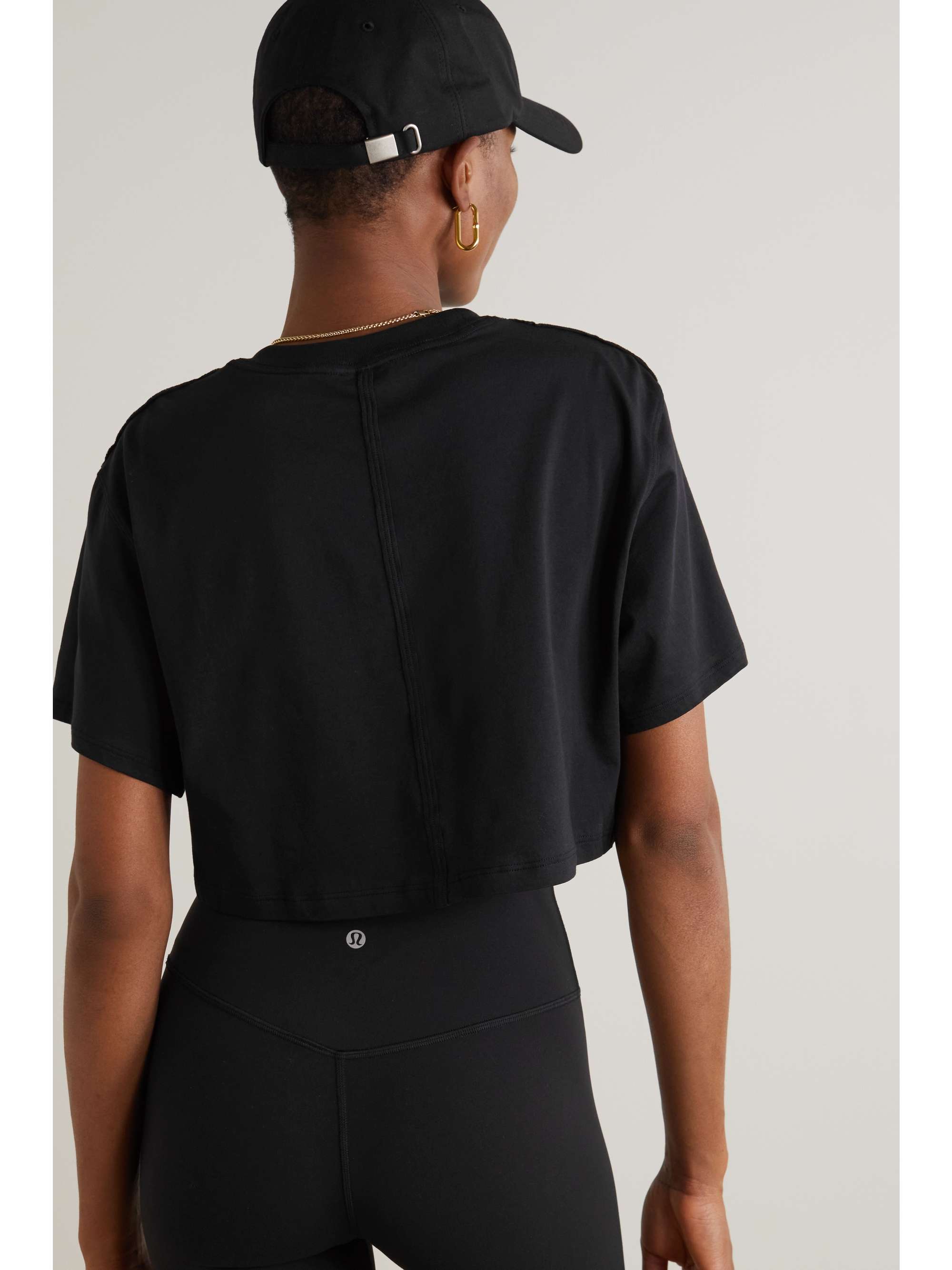 LULULEMON All Yours cropped Pima cotton T-shirt