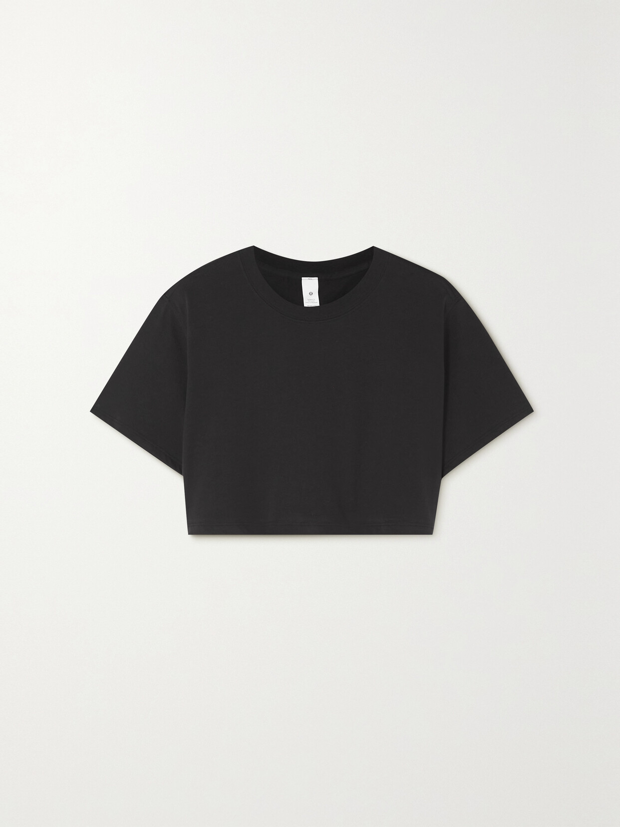 Lululemon All Yours Cropped T-shirt In Black