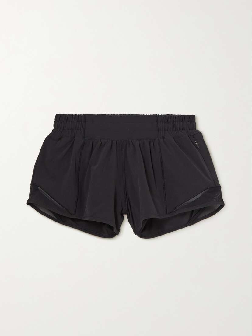 lululemon Hotty Hot Low-rise Mesh-paneled Stretch Recycled-swift Shorts - 2.5"