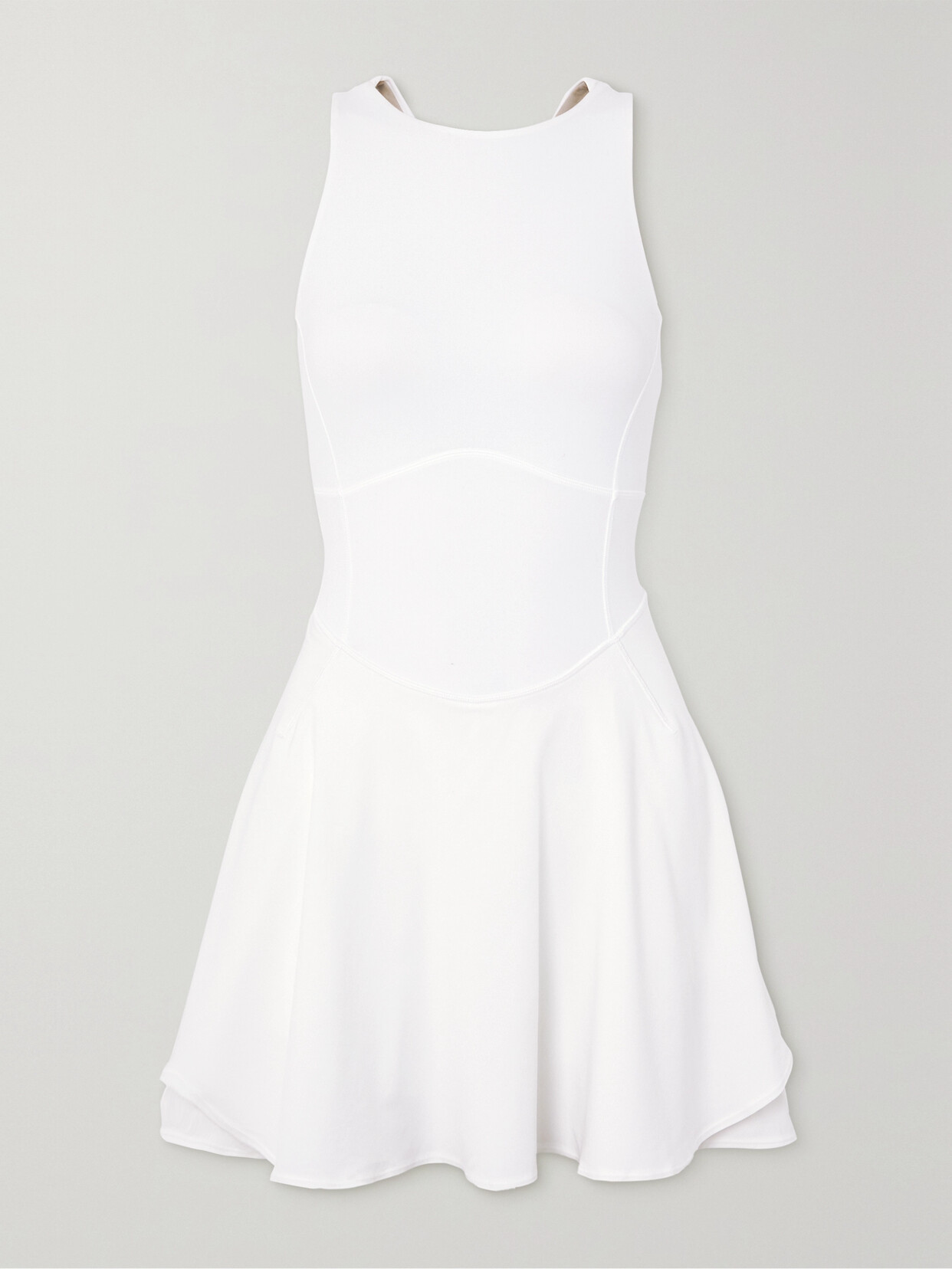 Lululemon Nulux Asymmetrical Tennis Dress In White