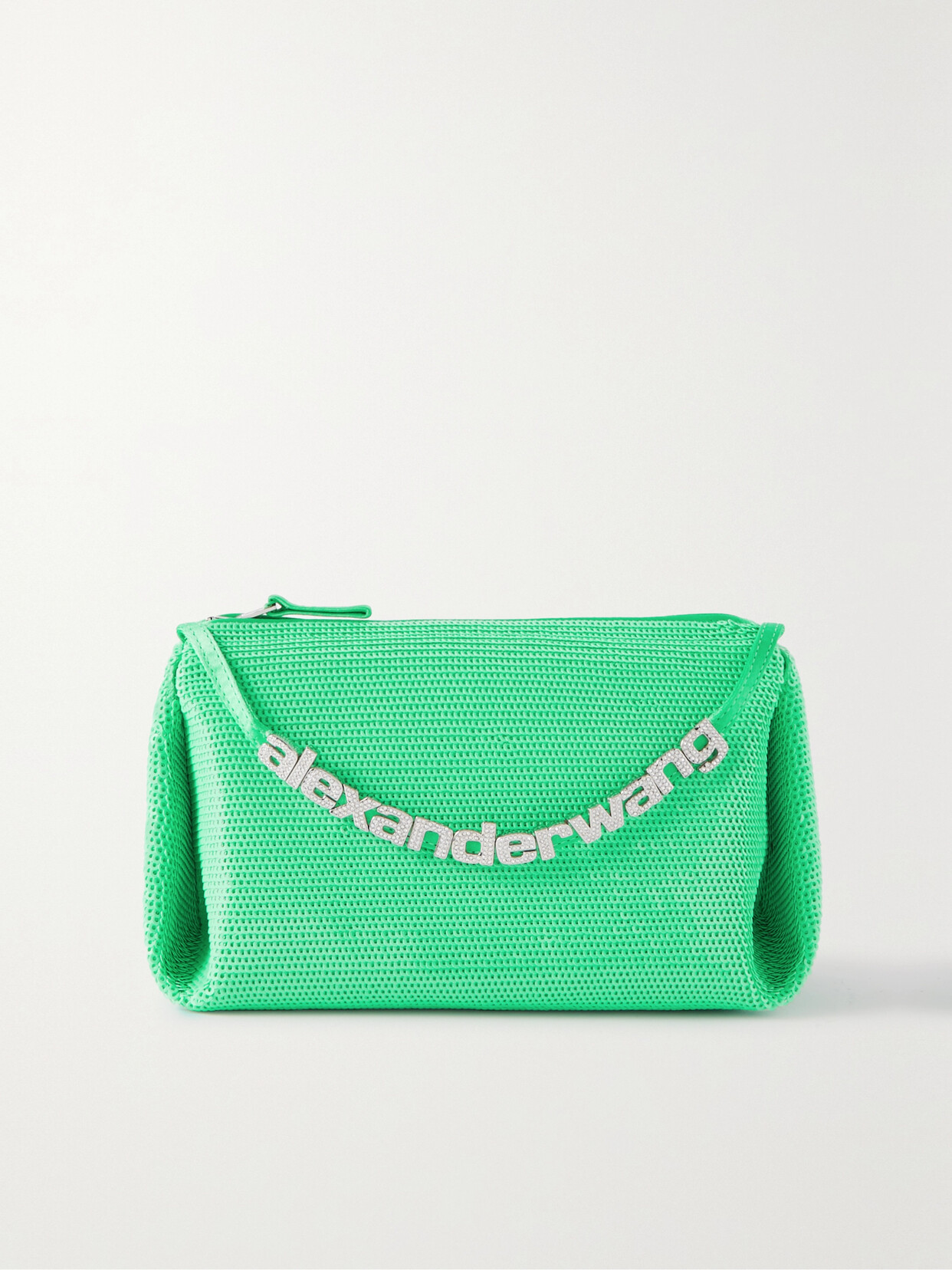 Alexander Wang - Mini Crystal-embellished Sequined Chiffon Tote - Green