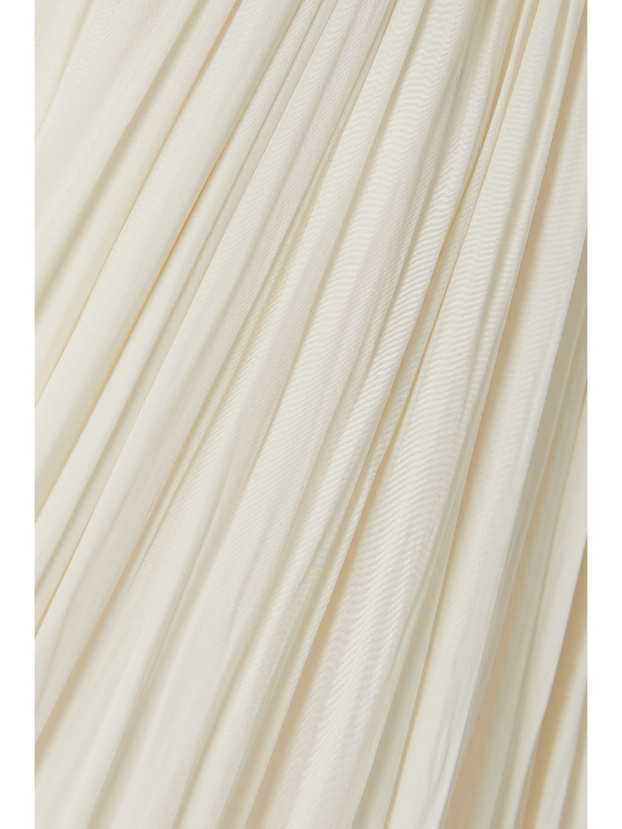 LANVIN One-shoulder ruffled charmeuse gown