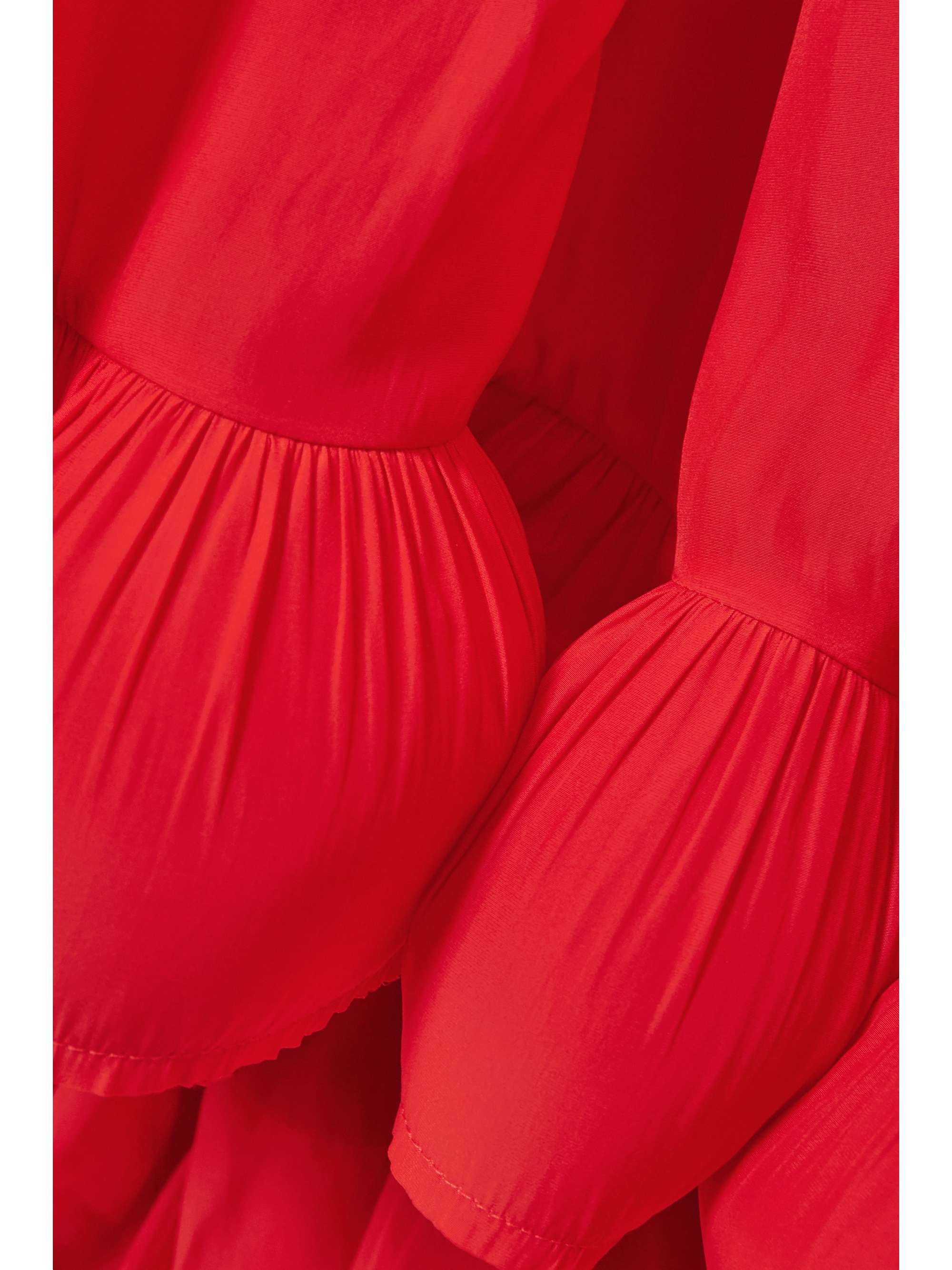 LANVIN Ruffled charmeuse gown