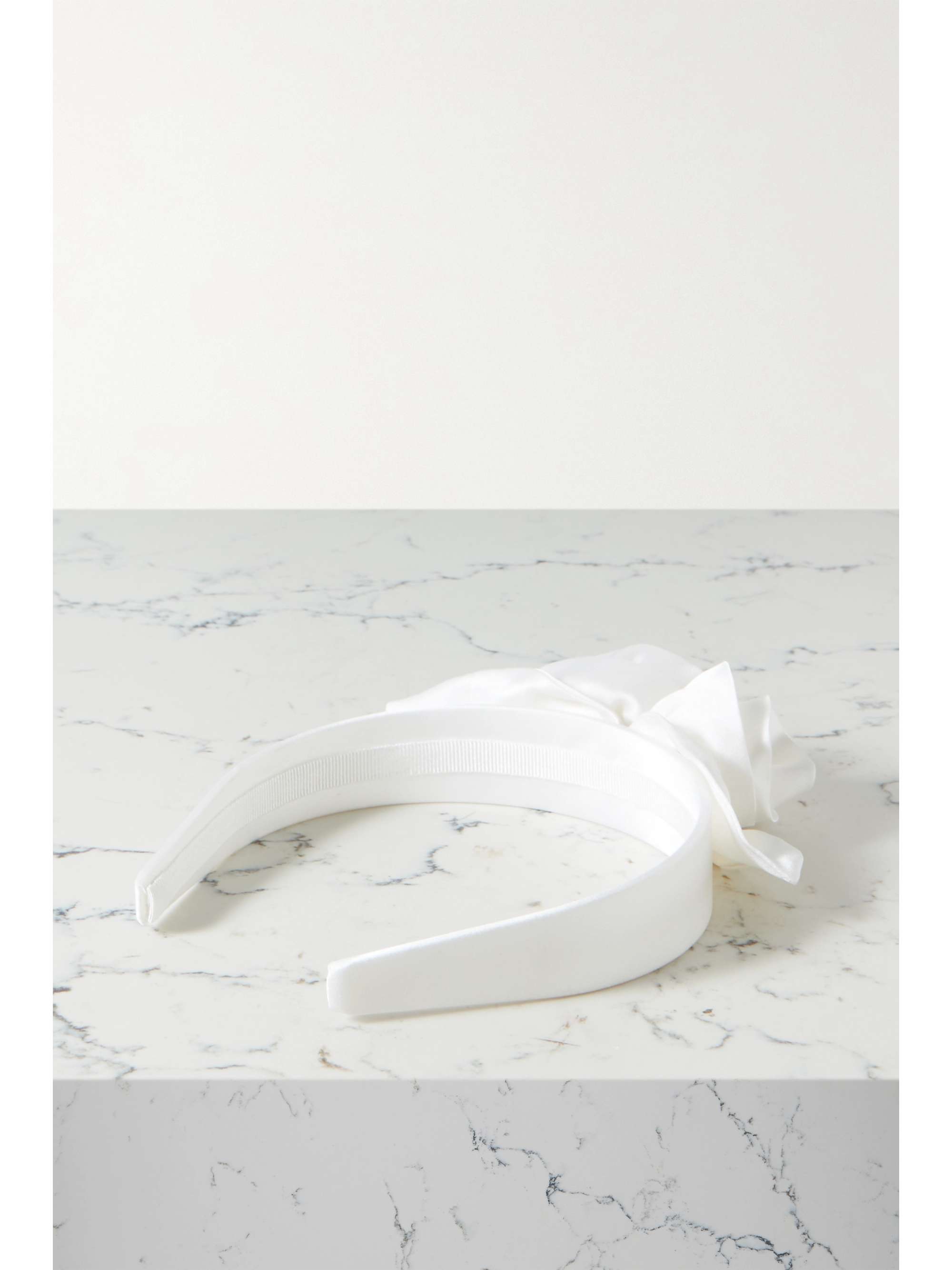 ALESSANDRA RICH Embellished silk-satin headband