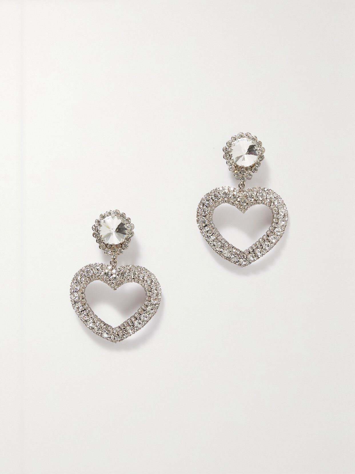 Alessandra Rich -tone Crystal Clip Earrings