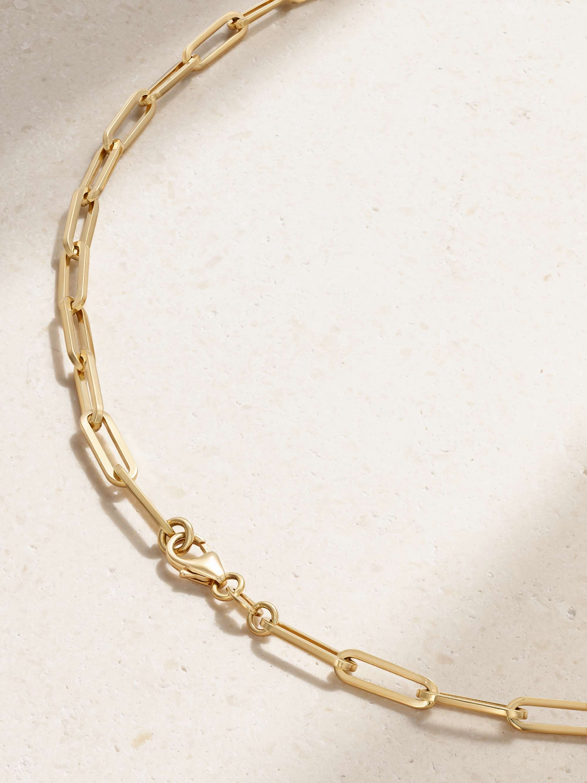 FOUNDRAE Mind Body Soul Infinity and Amate Kette aus 18 Karat Gold mit Diamanten