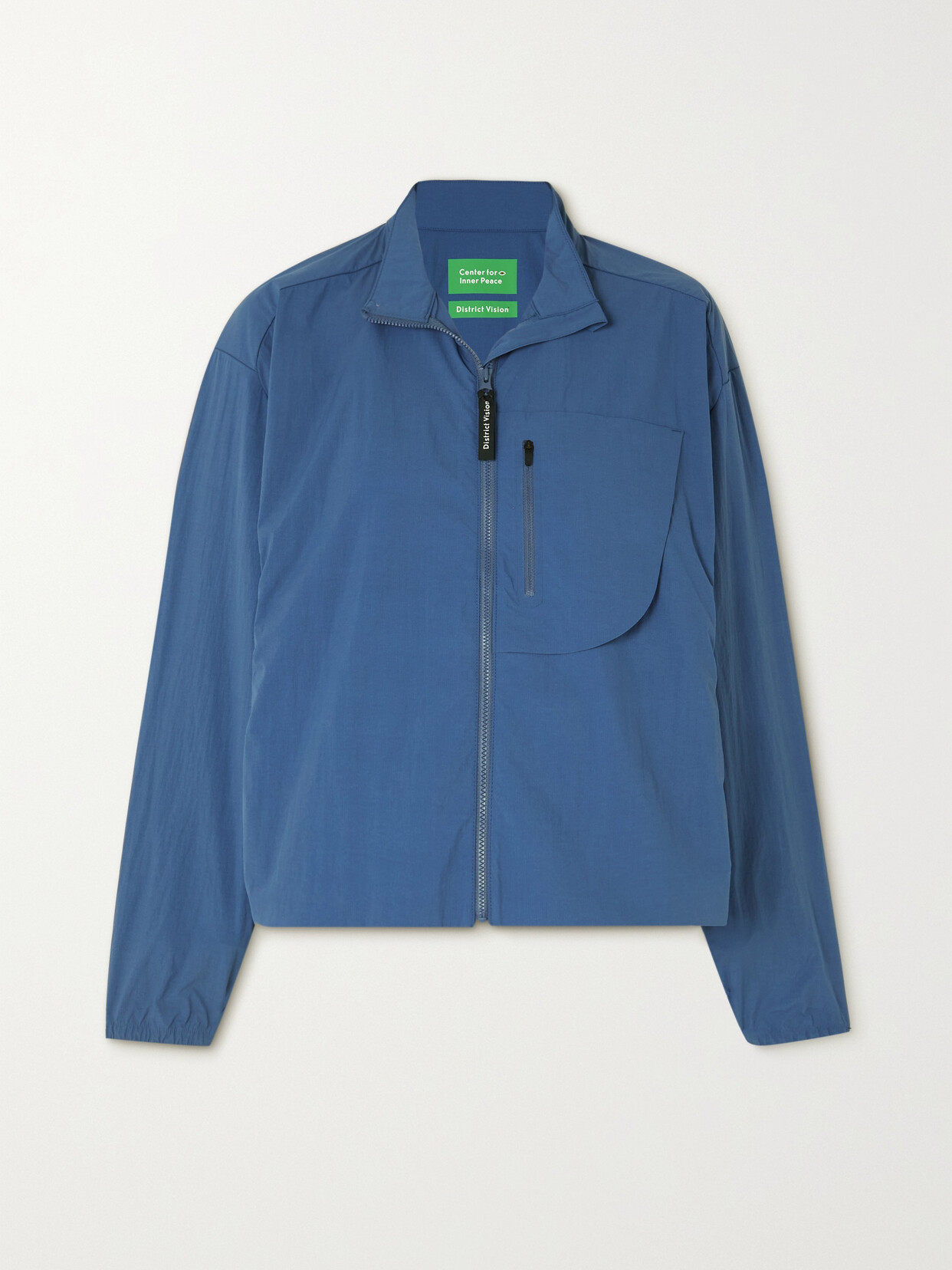 District Vision - Kendra Printed Recycled-shell Jacket - Blue