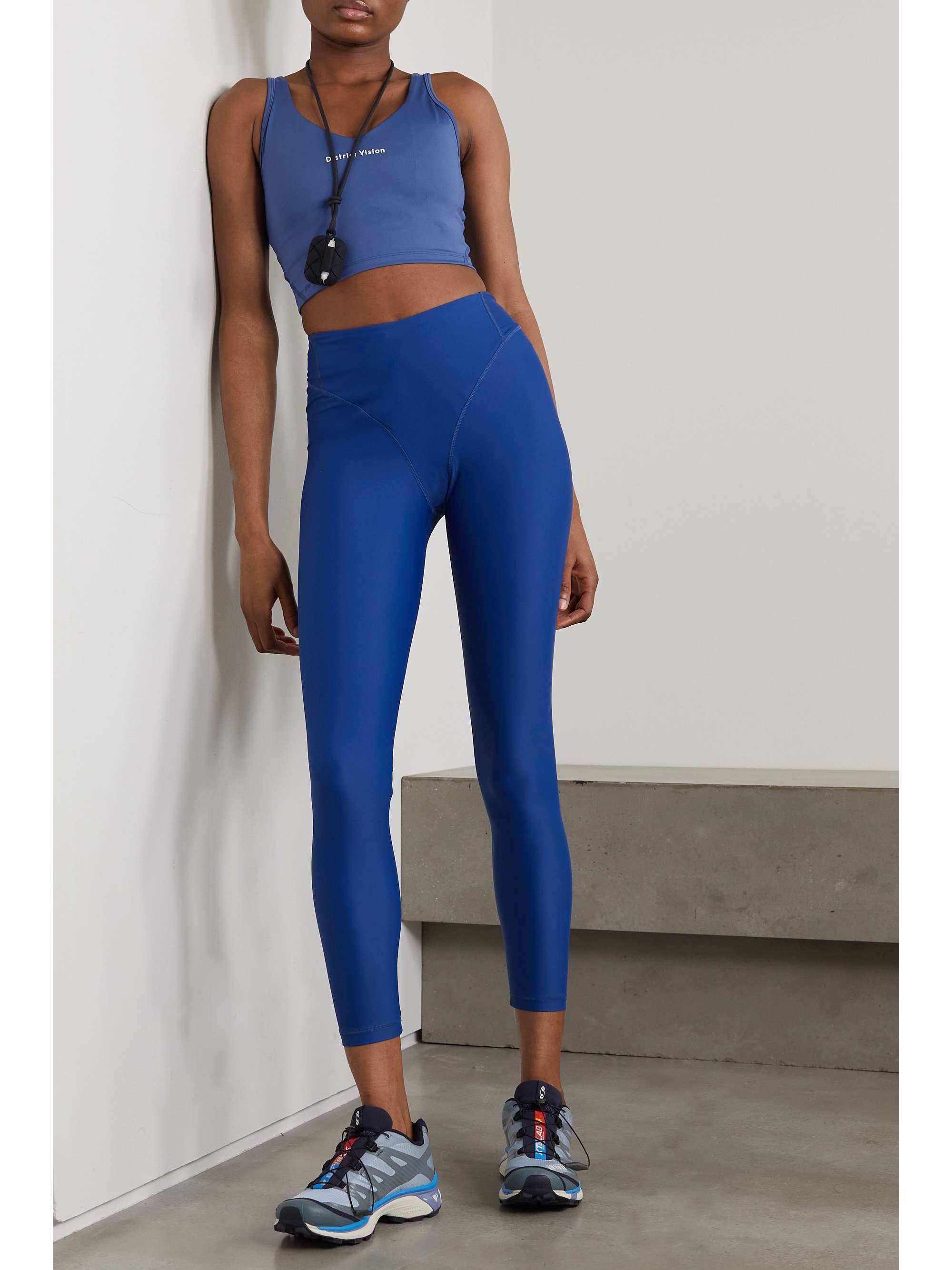 + NET SUSTAIN ribbed stretch recycled leggings