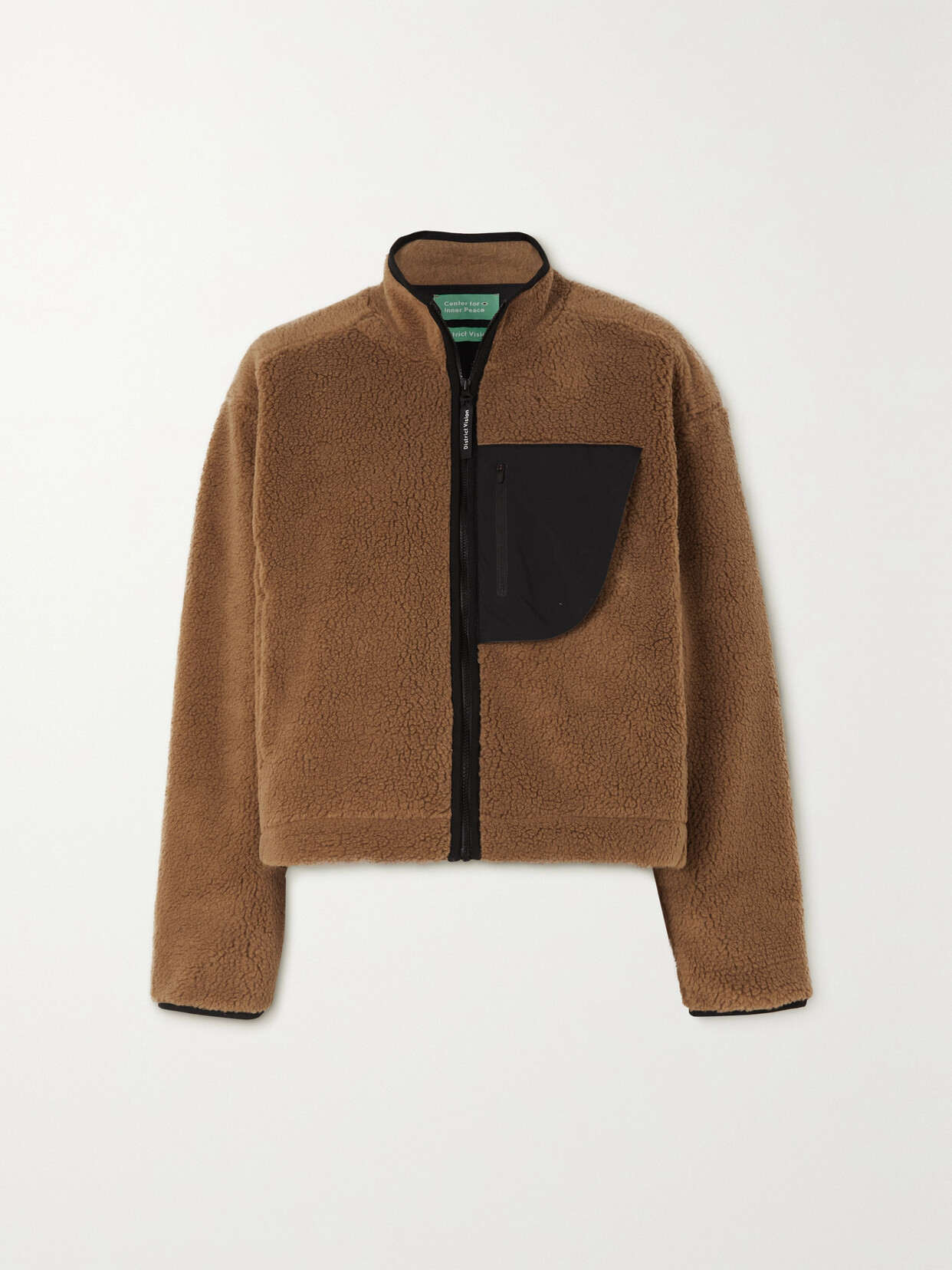 District Vision - Kendra Cabin Shell-trimmed Fleece Jacket - Neutrals