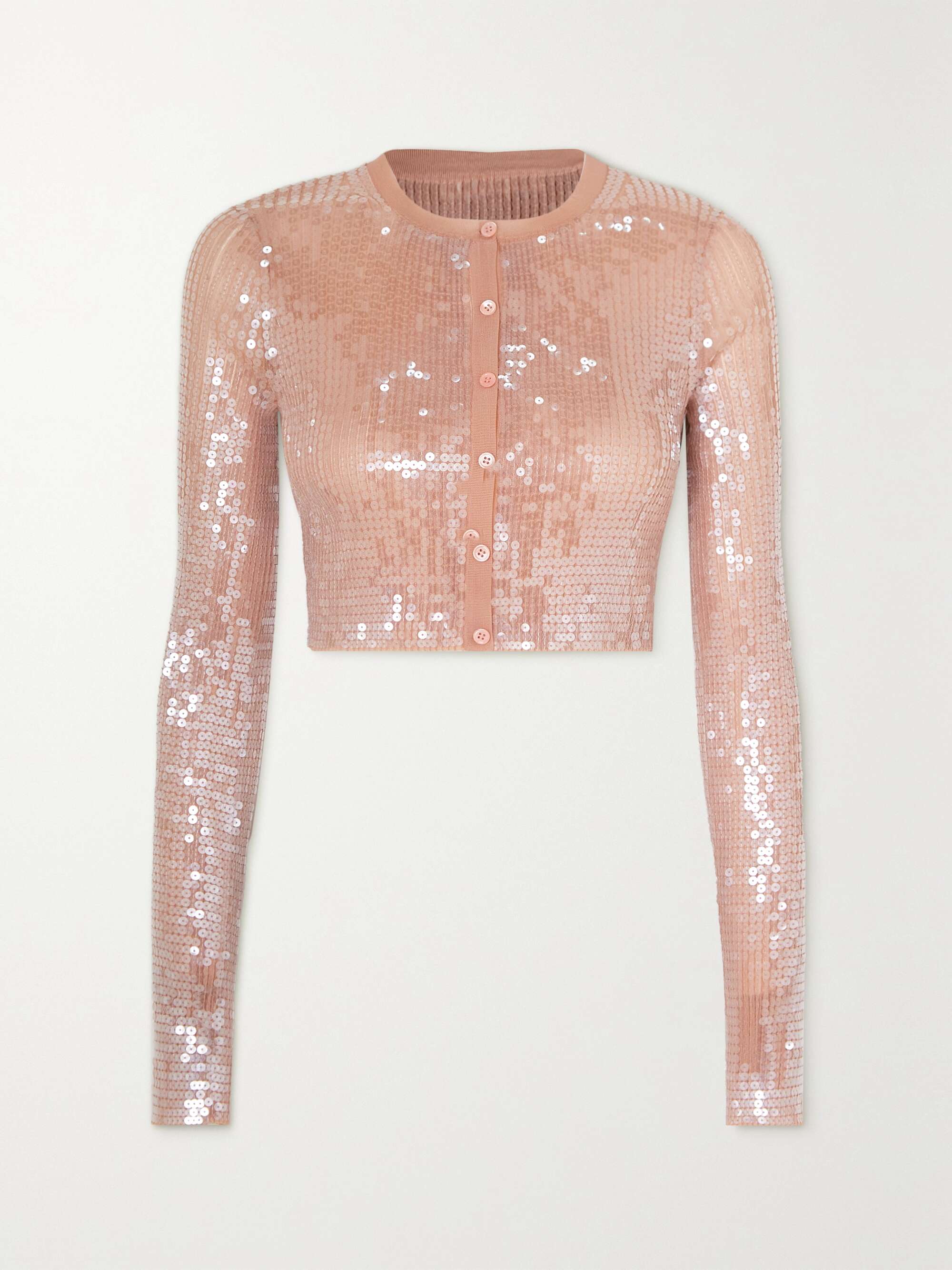 ALEXANDER WANG Sequined knitted cardigan | NET-A-PORTER