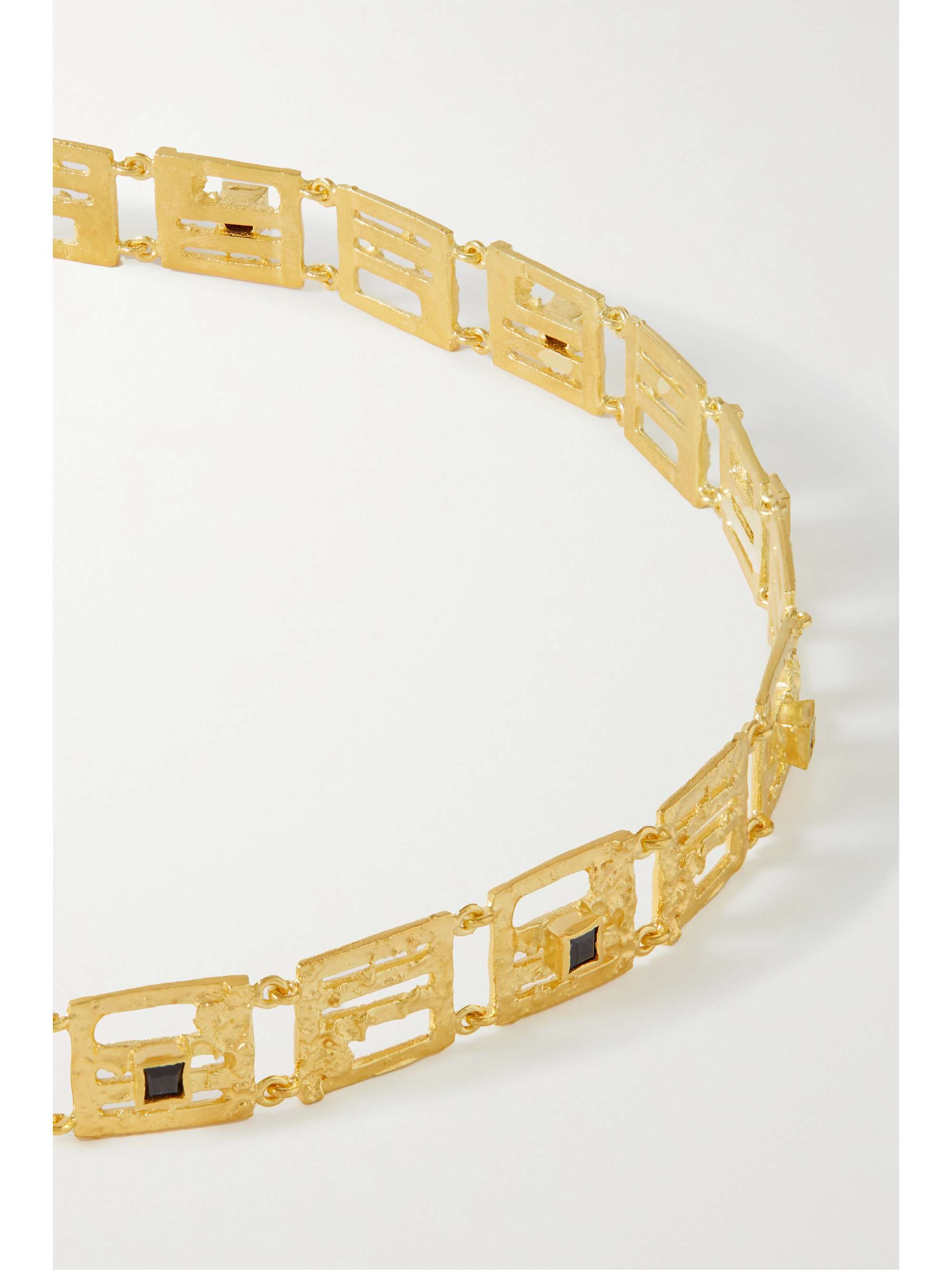 KHAITE + Elhanati gold-plated spinel choker