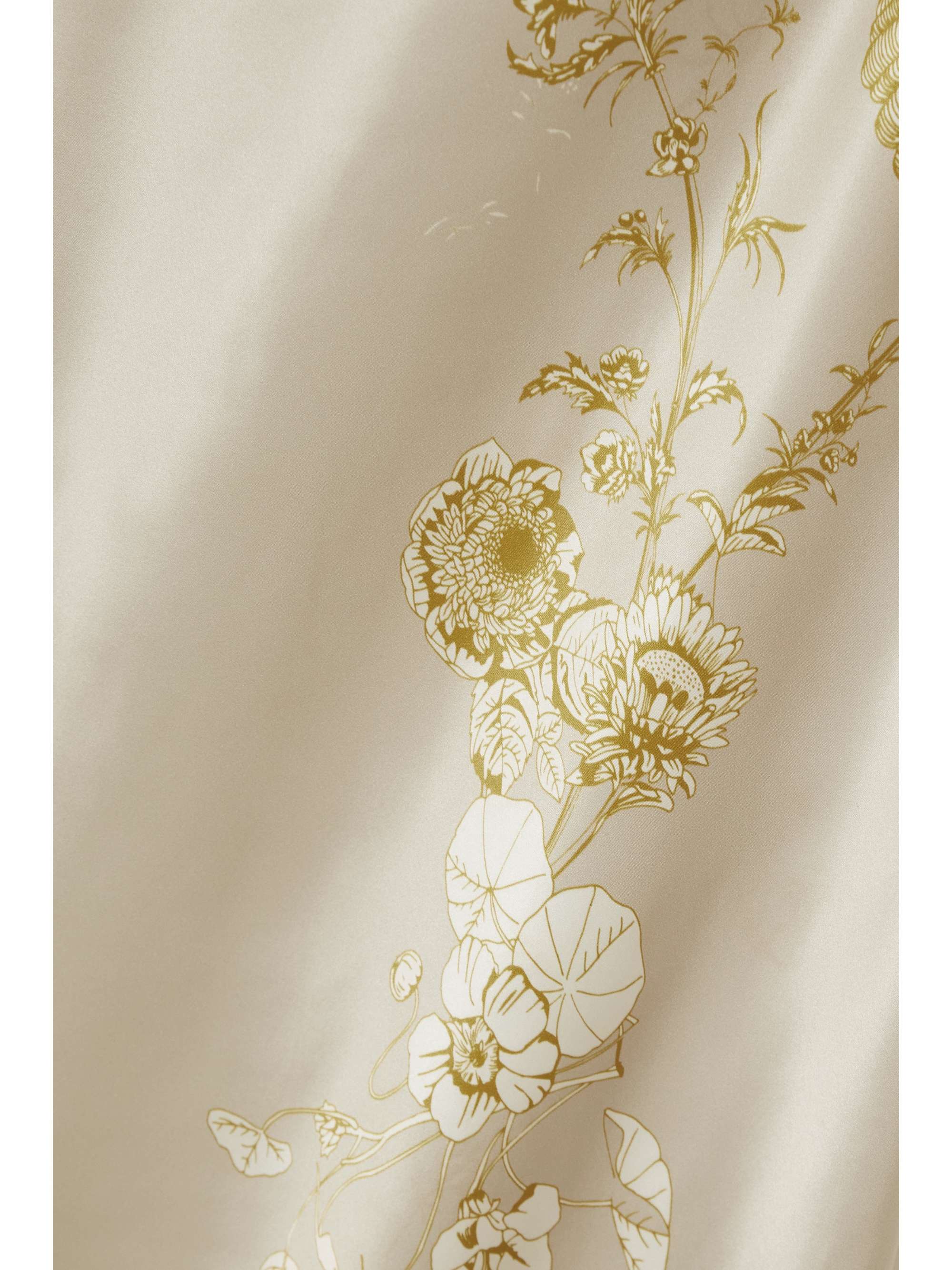 CARINE GILSON Floral-print silk-satin chemise