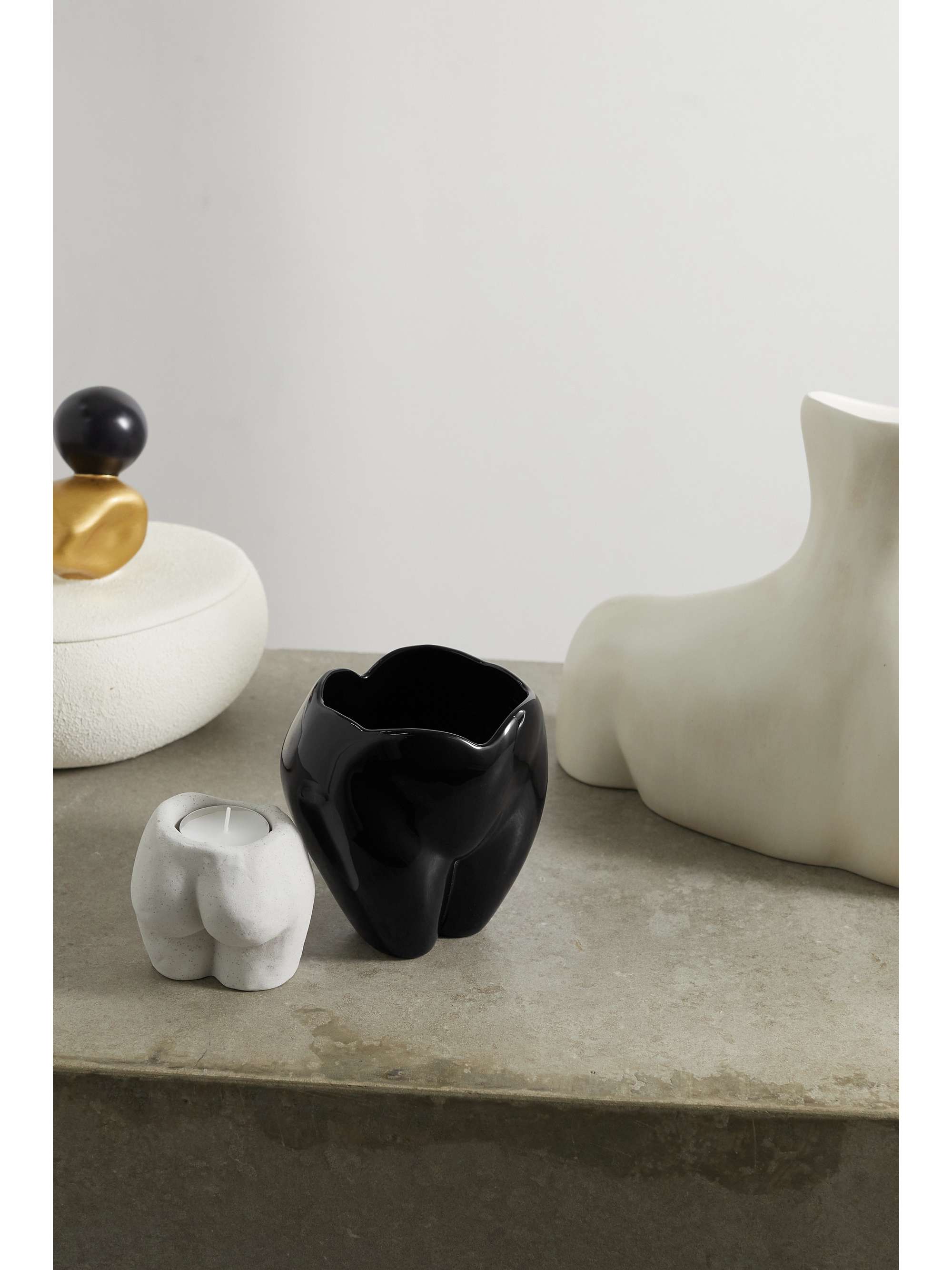 ANISSA KERMICHE Bottom of my Heart glazed ceramic vase