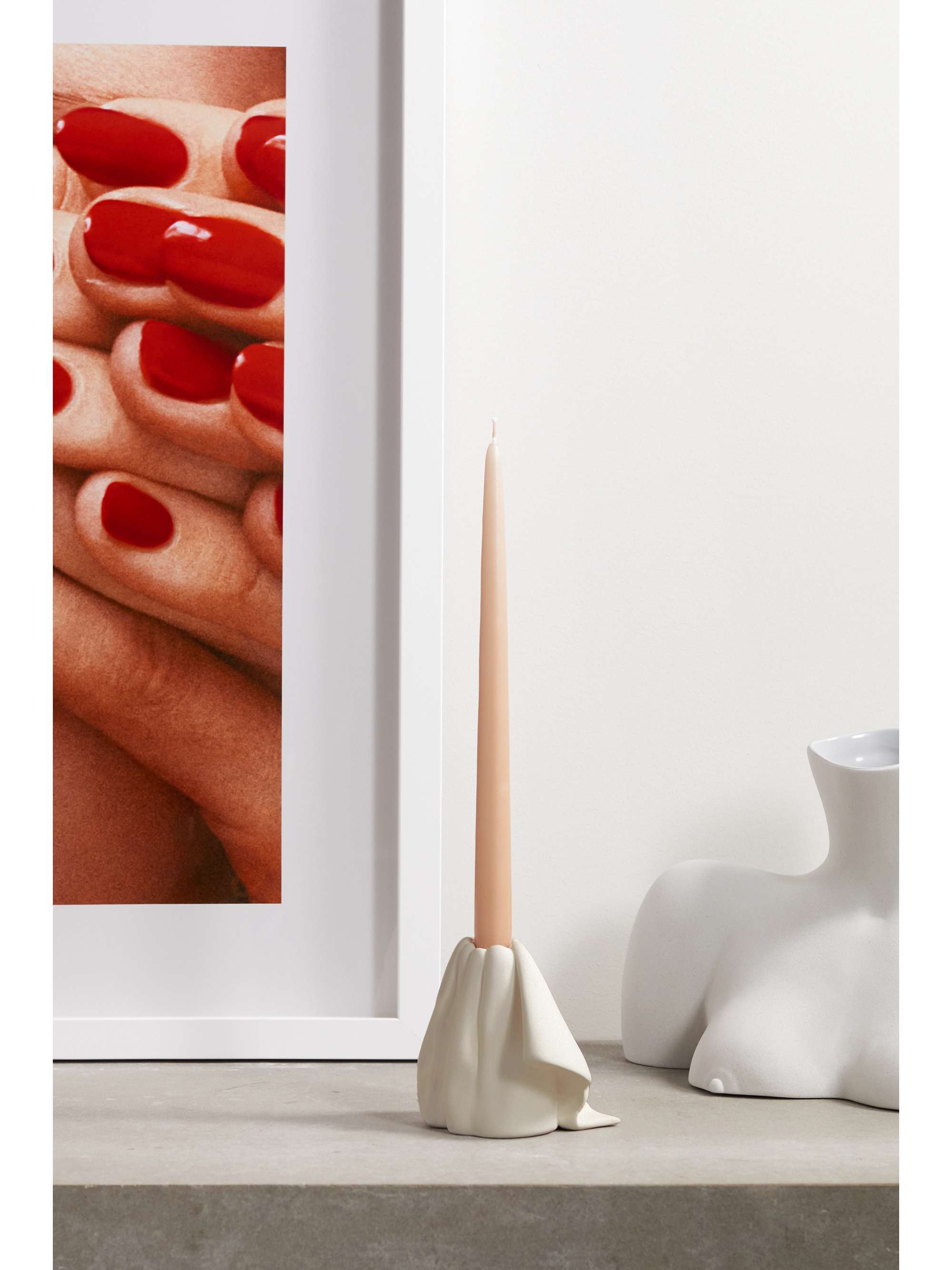 ANISSA KERMICHE Ritzy earthenware candlestick