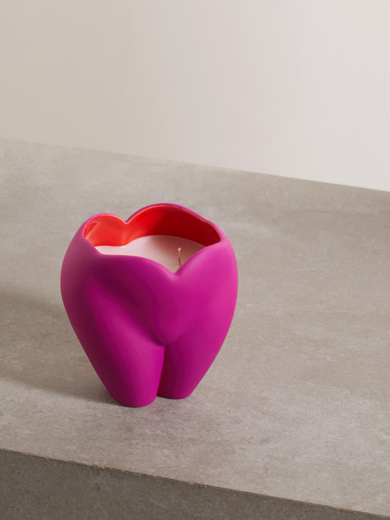 Anissa Kermiche - Bottom Of My Heart Earthenware Candle - Pink