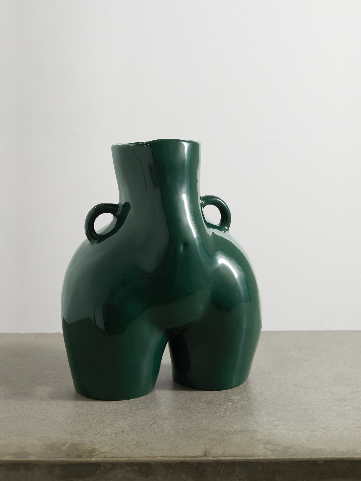 Anissa Kermiche - Love Handles Ceramic Vase - Green