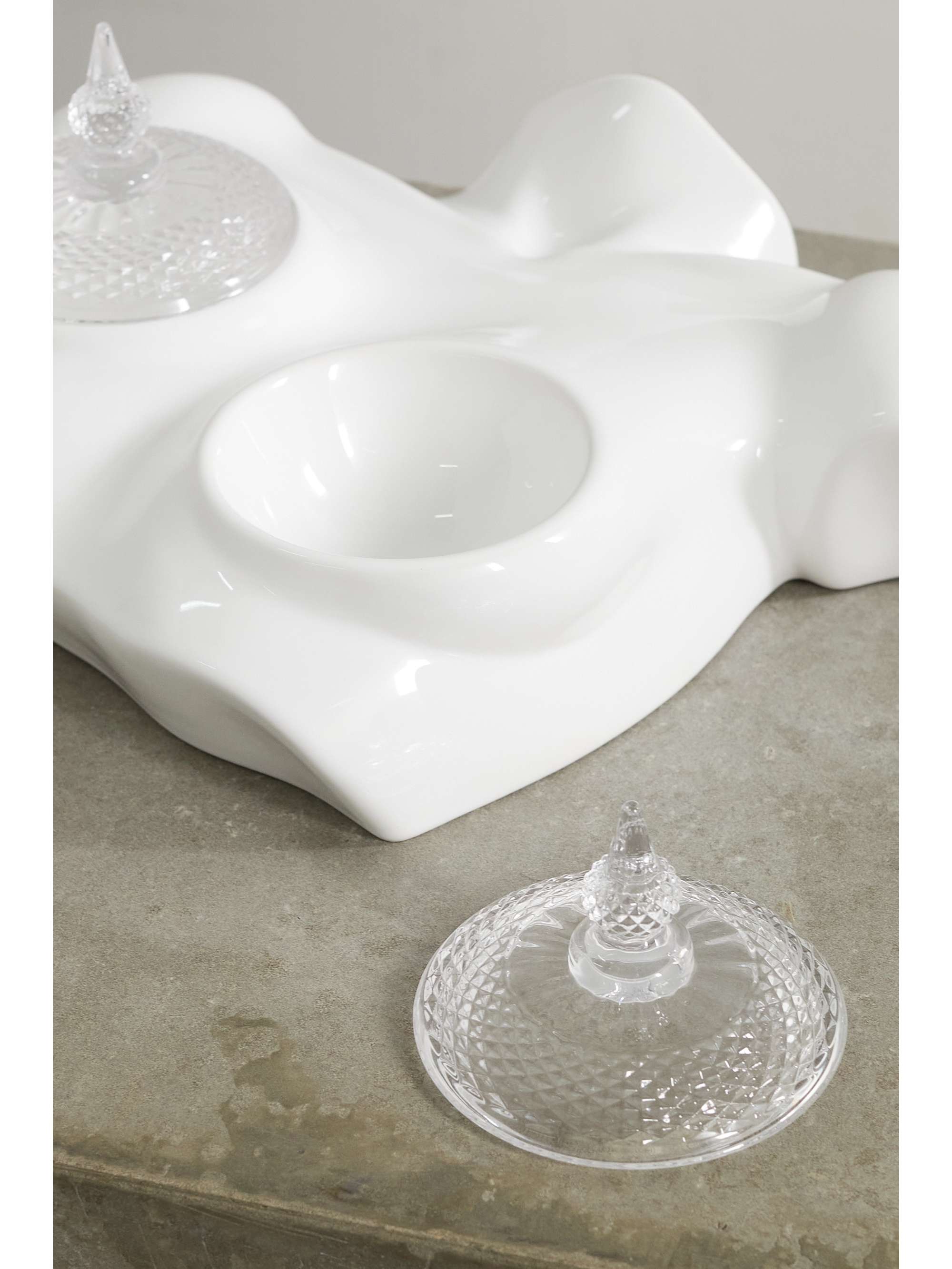 ANISSA KERMICHE Ceramic and glass tray