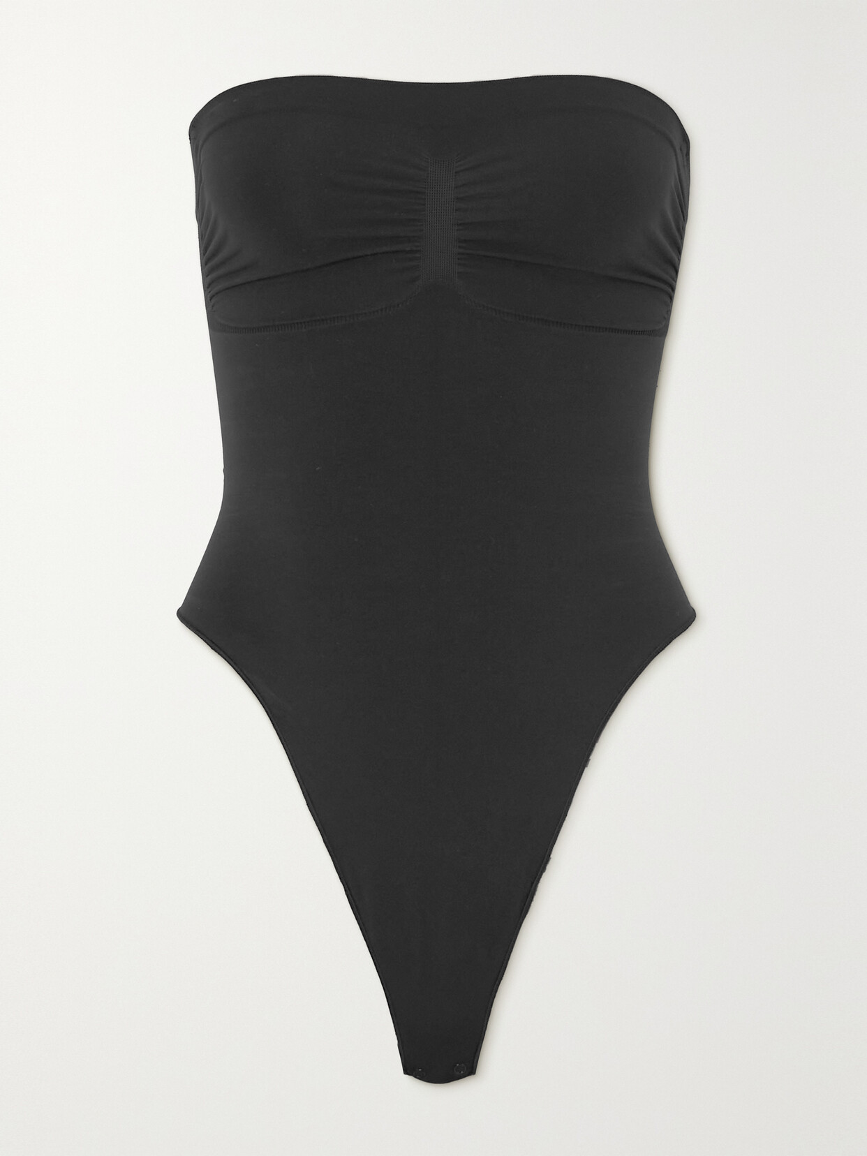 Seamless Sculpt Strapless Bodysuit In Black