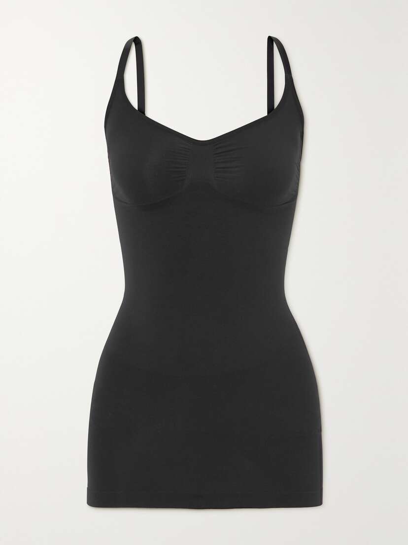 Skims Seamless Sculpt Slip Dress - Onyx