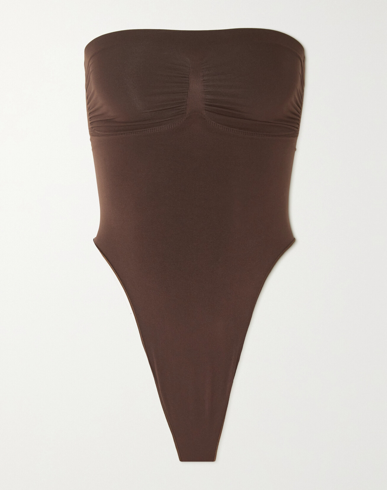 Skims Seamless Sculpt Strapless Bodysuit In Cocoa