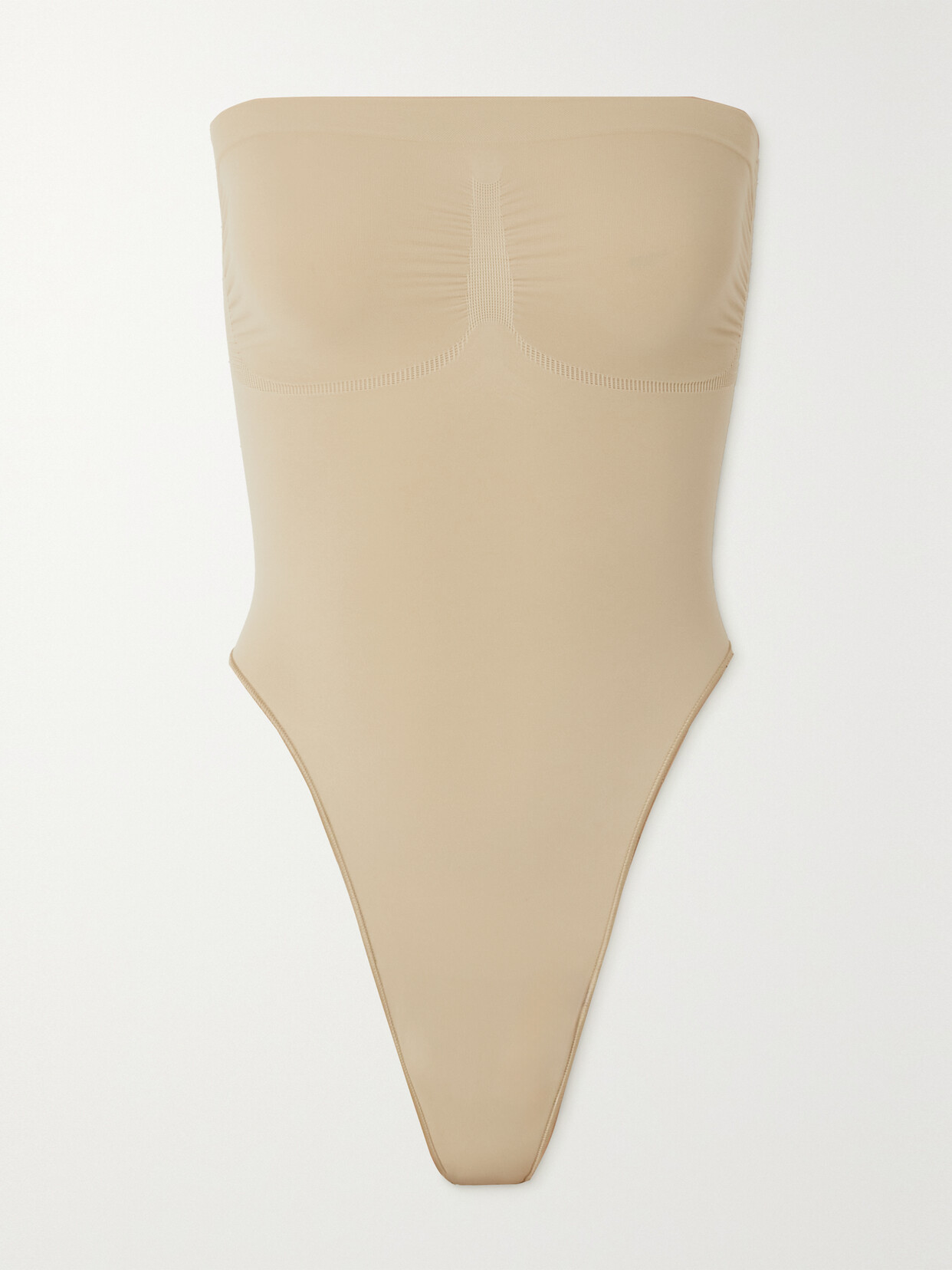 Shop Skims Seamless Sculpt Sculpting Thong Bodysuit In Neutrals