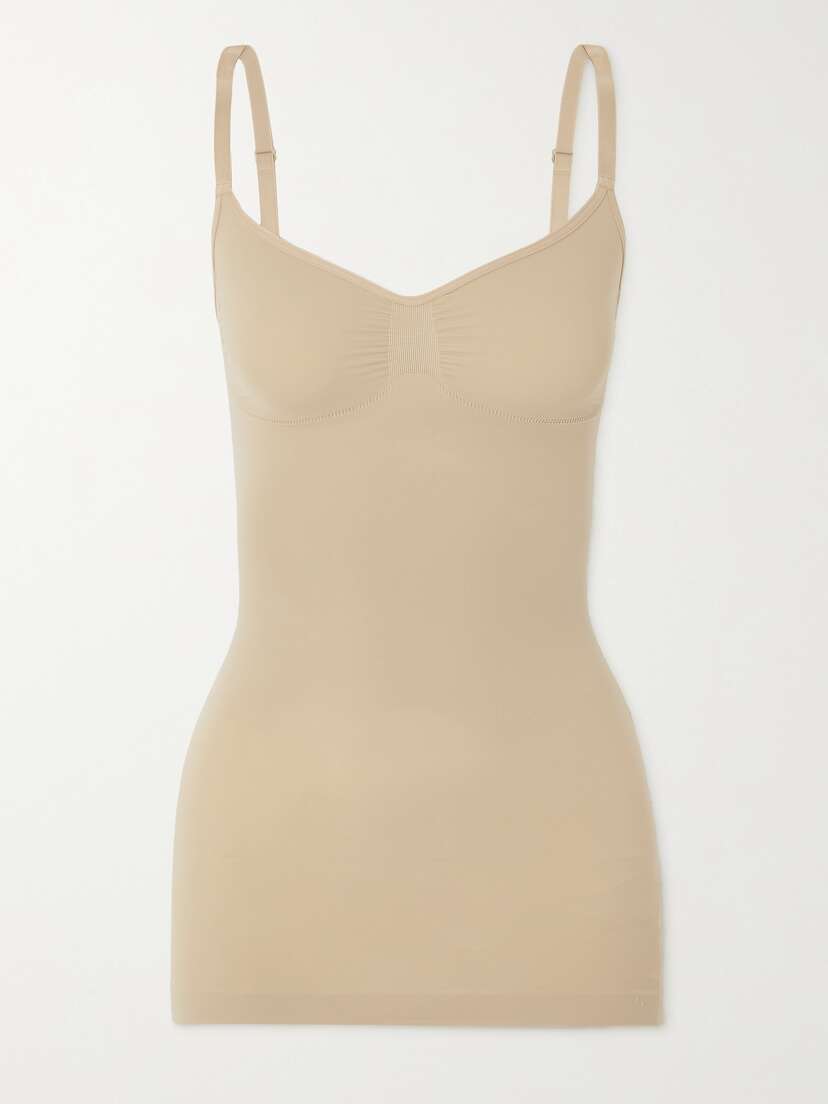 Skims Seamless Sculpt Slip Dress - Clay