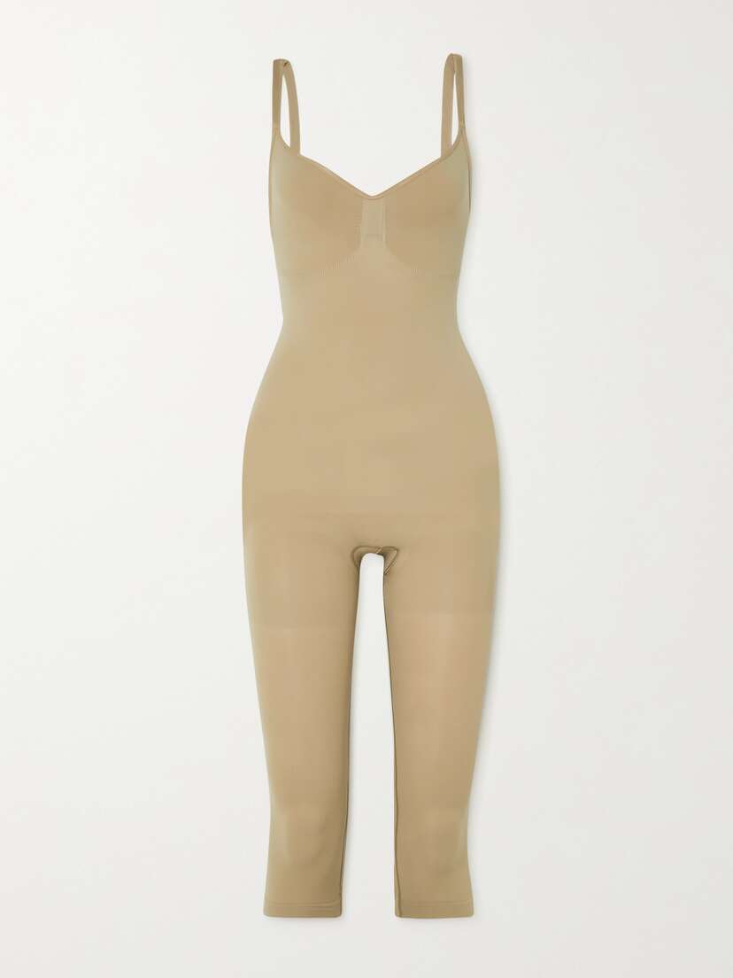Skims Seamless Sculpt Catsuit - Clay