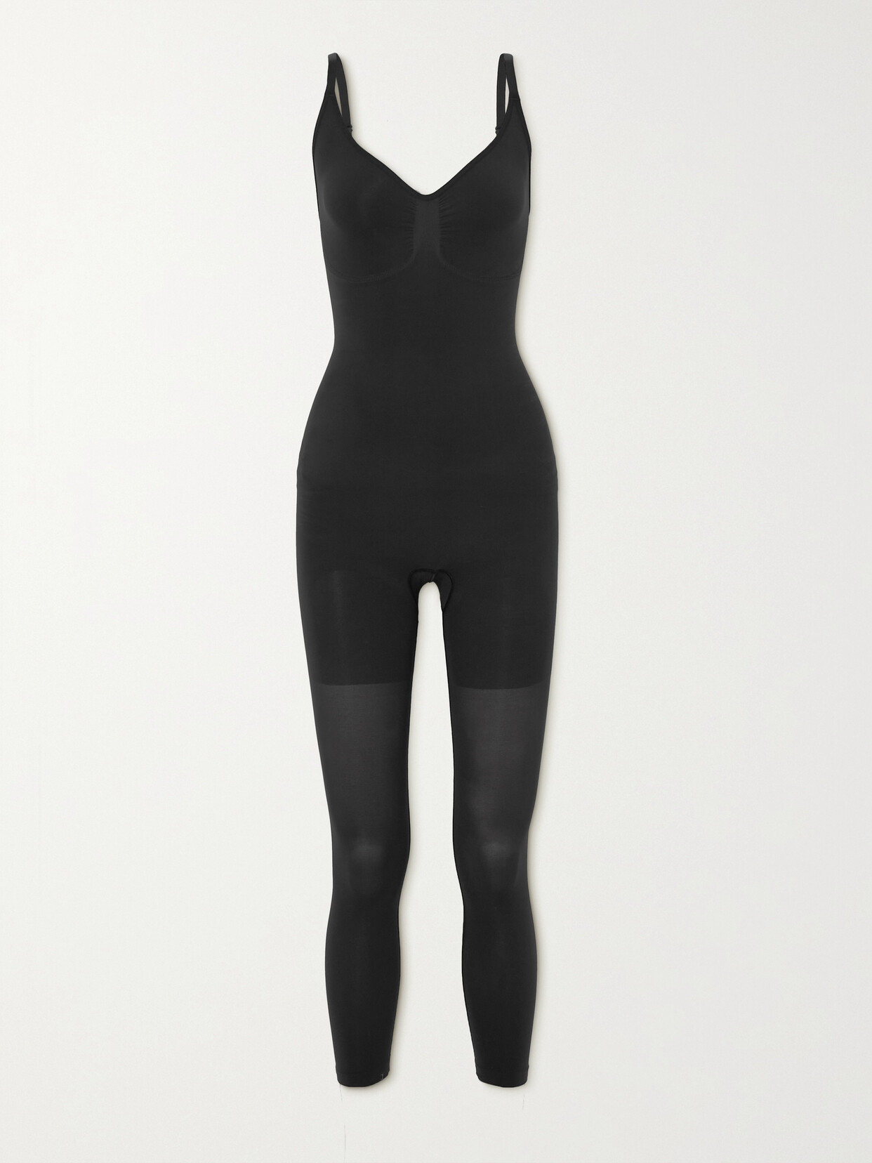 Shop Skims Seamless Sculpt Catsuit In Black