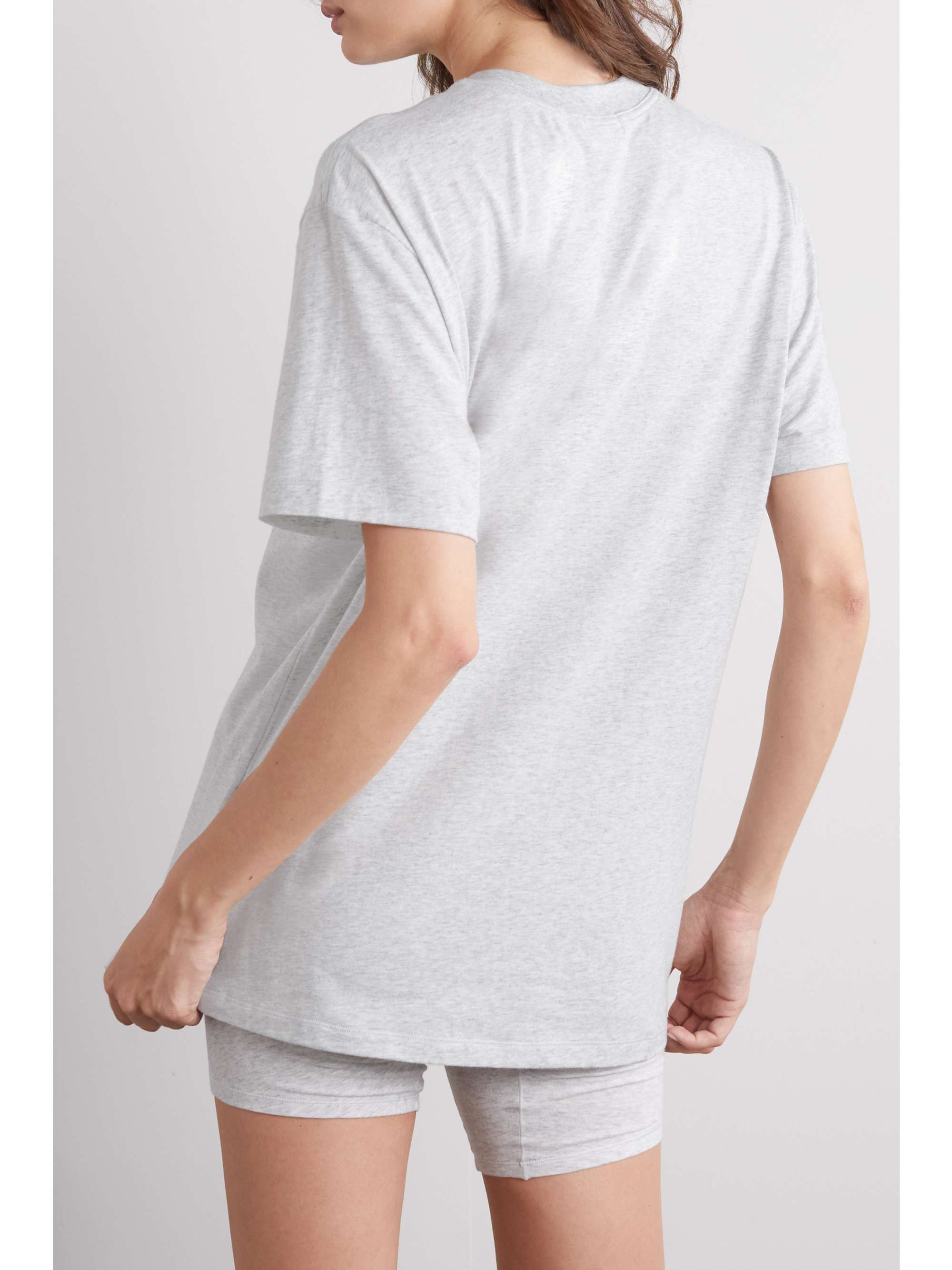 SKIMS Boyfriend stretch-modal and cotton-blend jersey T-shirt - Onyx