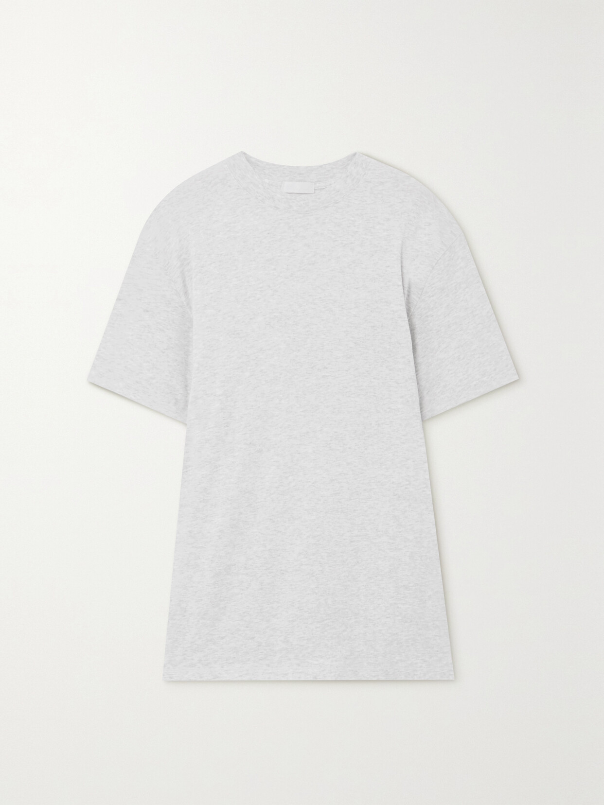 Shop Skims Boyfriend Stretch-jersey T-shirt In Gray