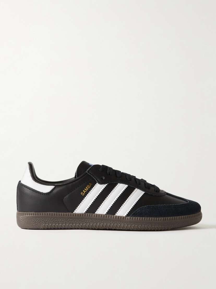 adidas Originals Samba Og Suede-trimmed Leather Sneakers