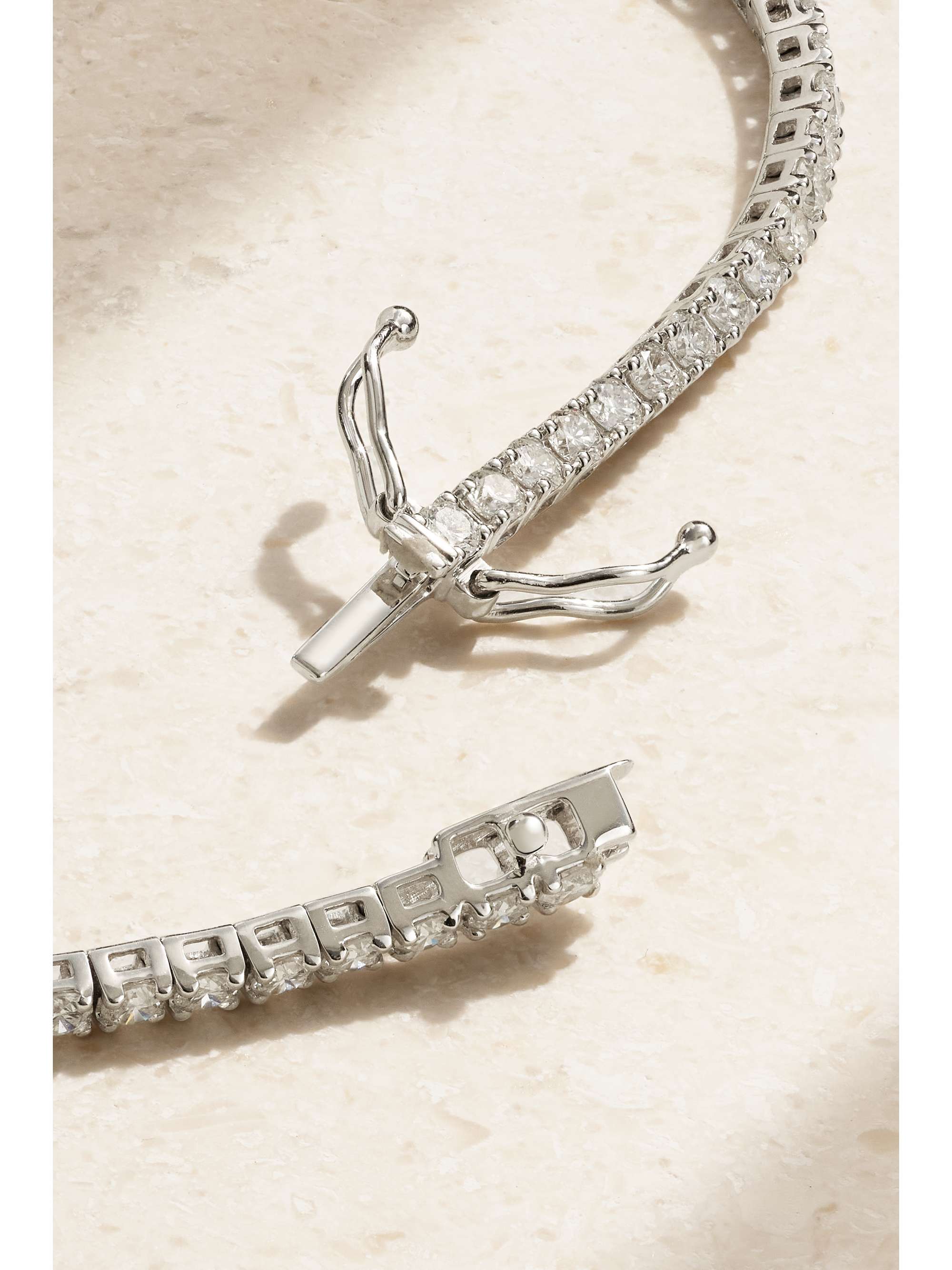 ROXANNE FIRST 14-karat white gold diamond tennis bracelet
