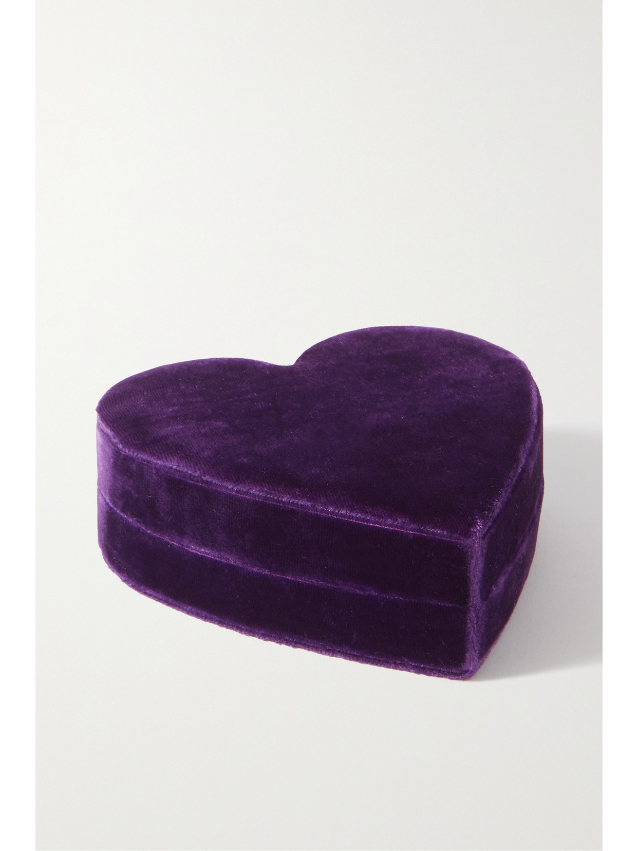 Roxanne First - Small Heart Velvet Jewelry Box - Purple