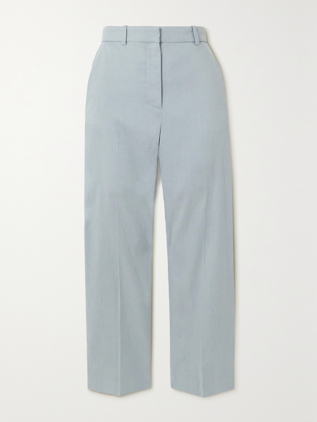 Joseph - Trina Pleated Linen-blend Straight-leg Pants - Blue