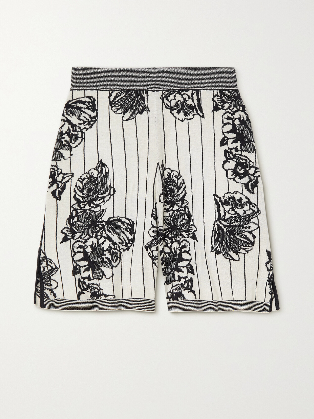 Joseph - Jacquard-knit Shorts - Black