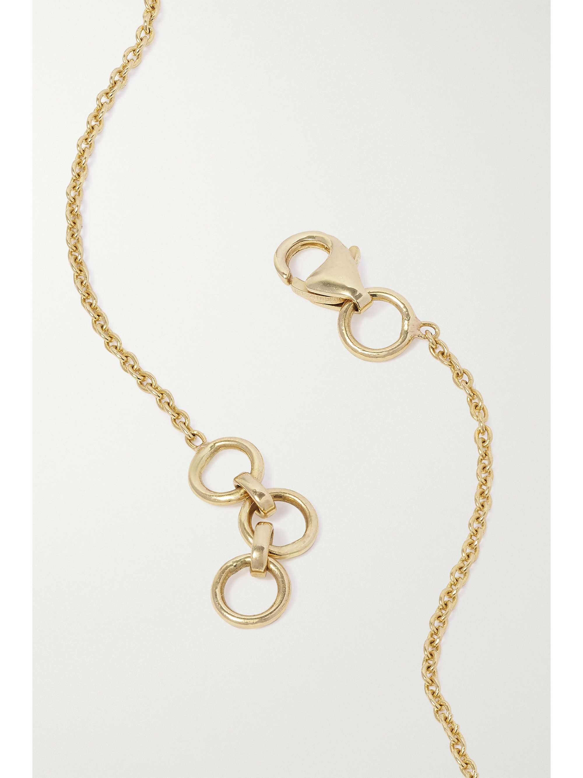 HOUSE OF MERAKI Kalie 18-karat gold emerald necklace