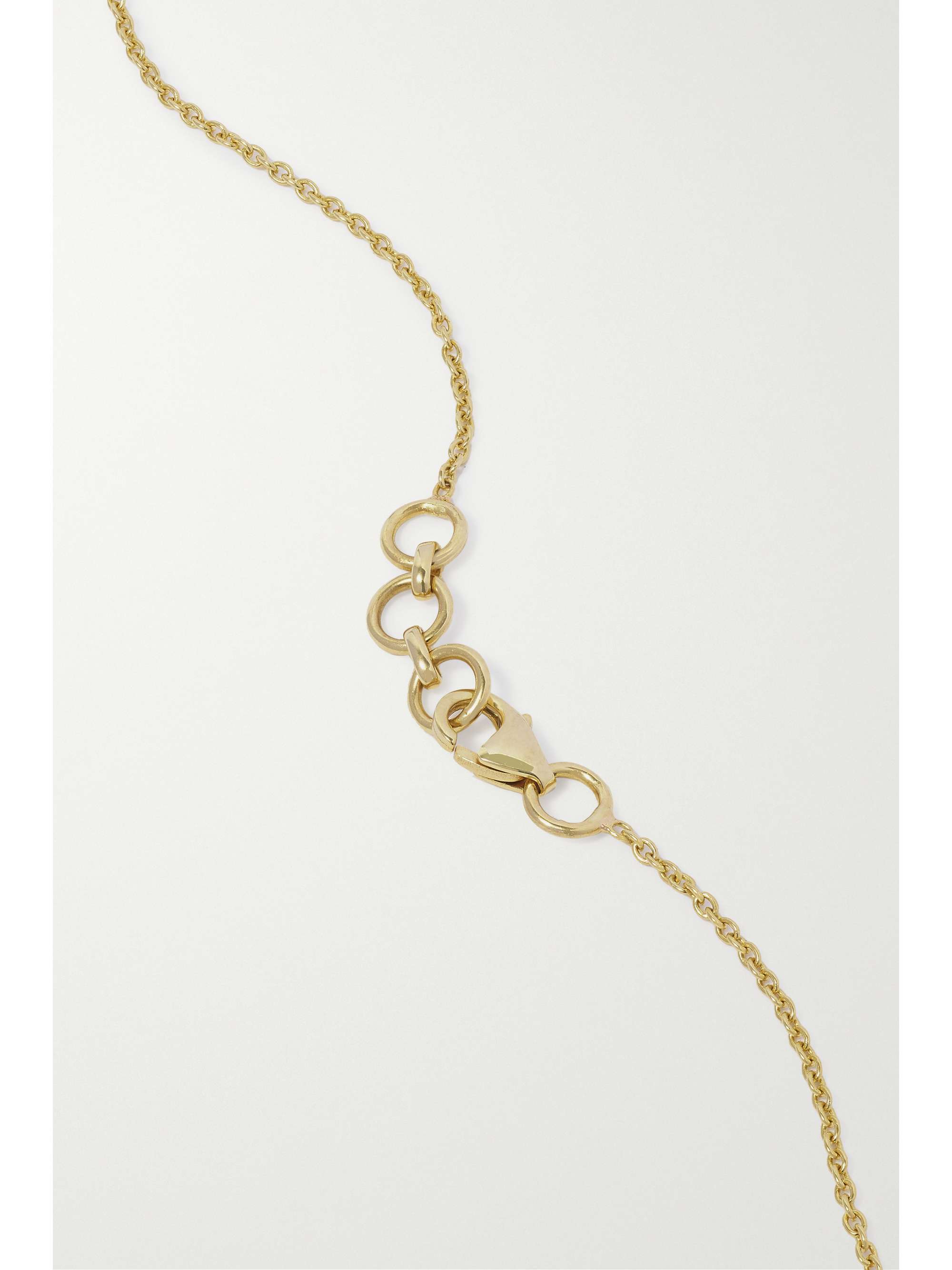 HOUSE OF MERAKI Evil Eye 18K 黄金、祖母绿、钻石项链