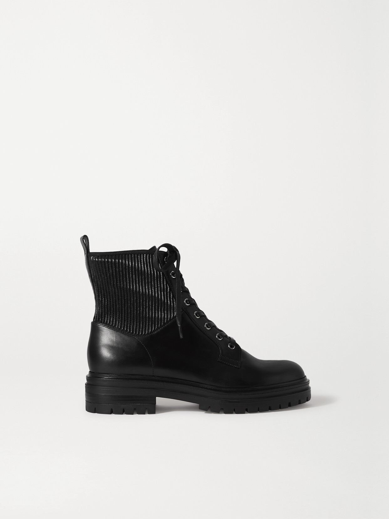 Gianvito Rossi Martis 40 Leather Ankle Boots In Black