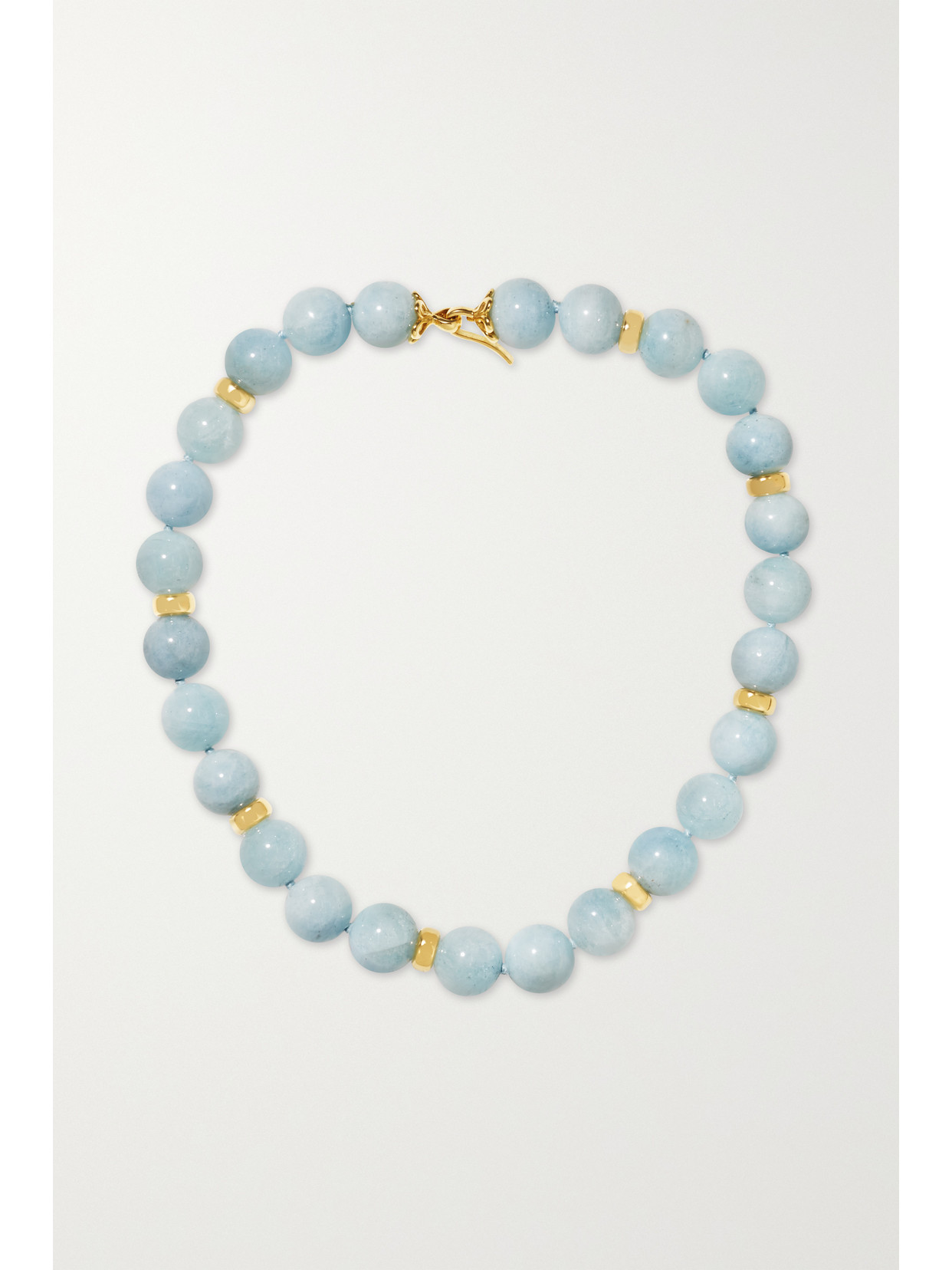 Elizabeth Gage - 18-karat Gold Aquamarine Necklace - Blue