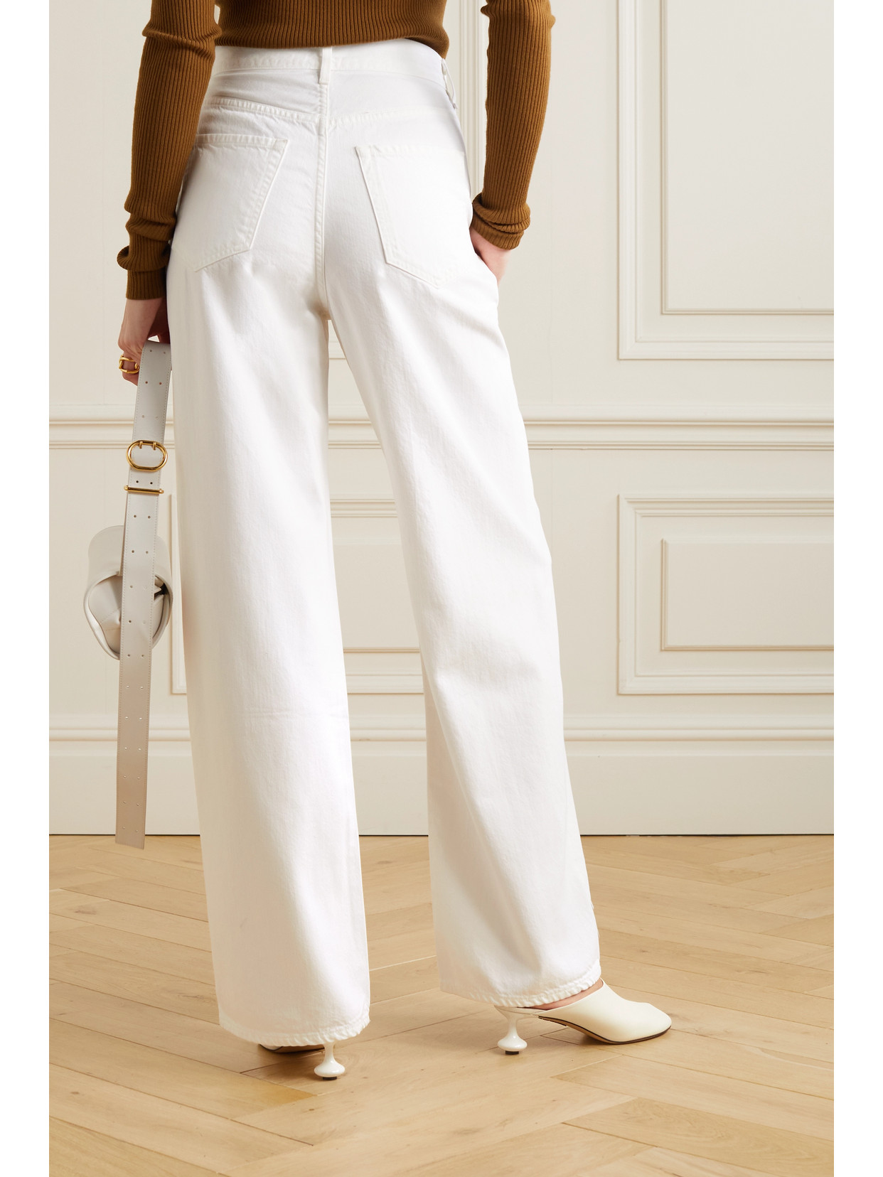 + Net Sustain The Edgar Pleated High-Rise Wide- Leg