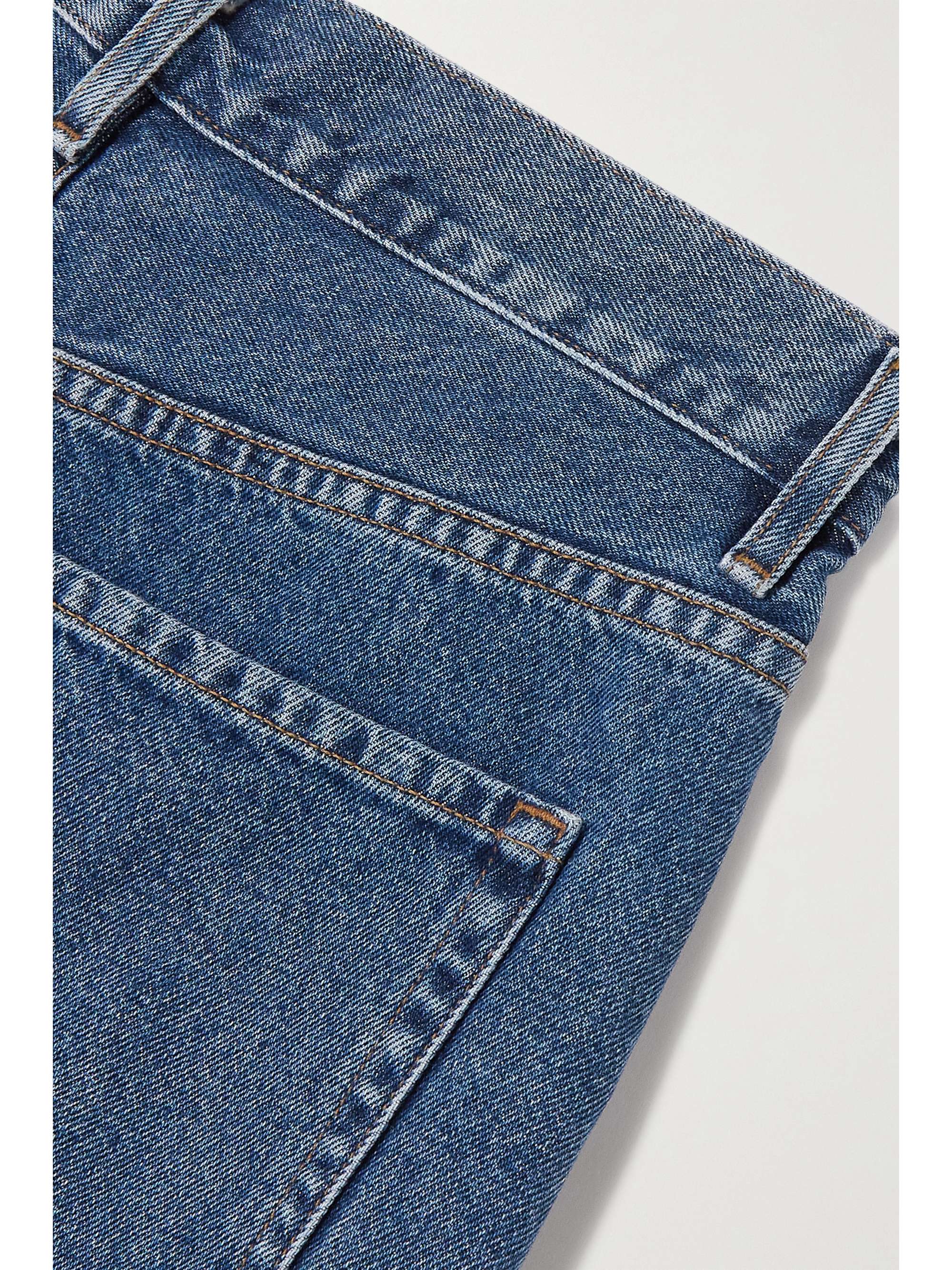 GOLDSIGN The Edgar pleated high-rise wide-leg jeans