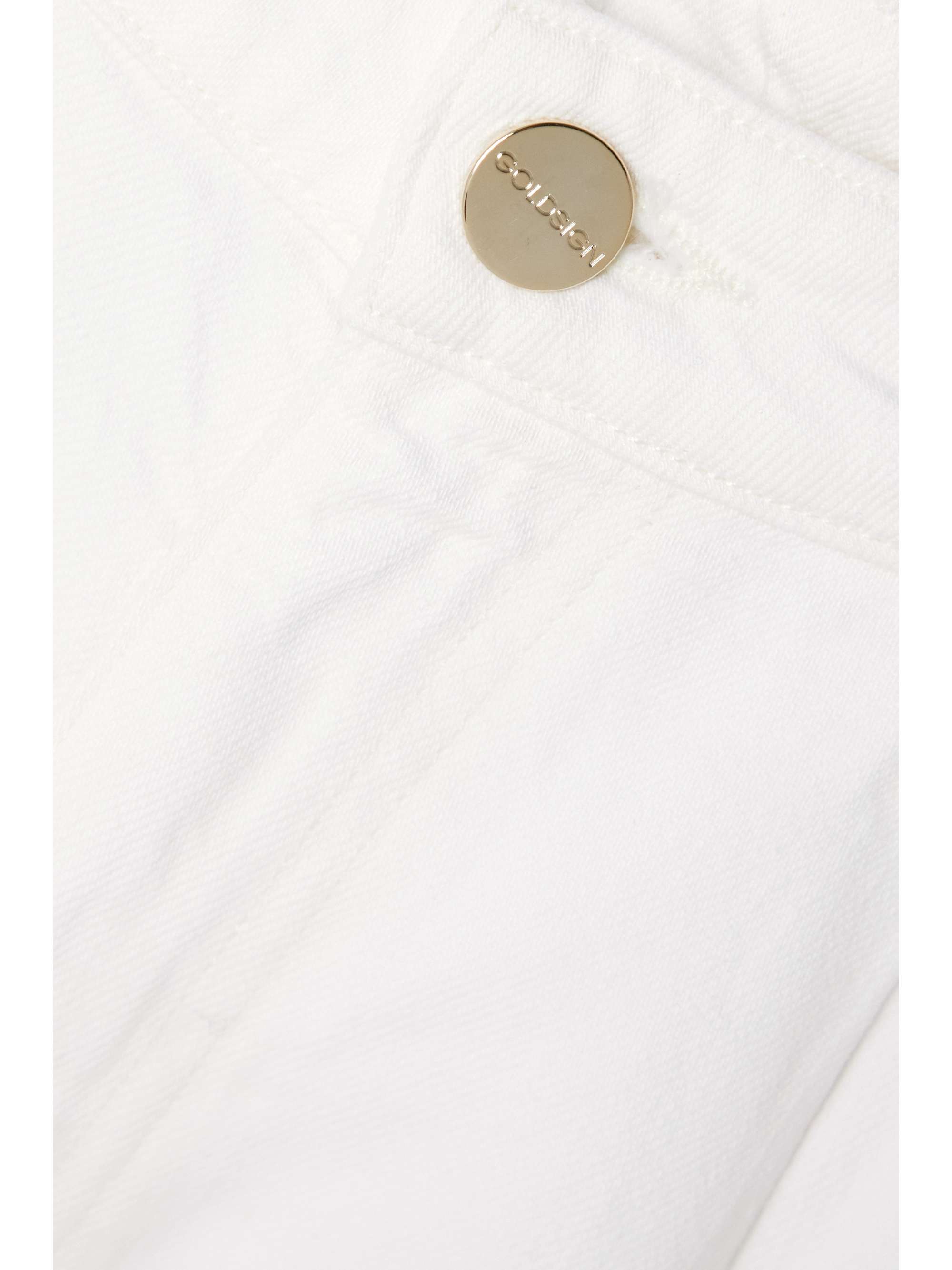GOLDSIGN The Scout pleated denim shorts