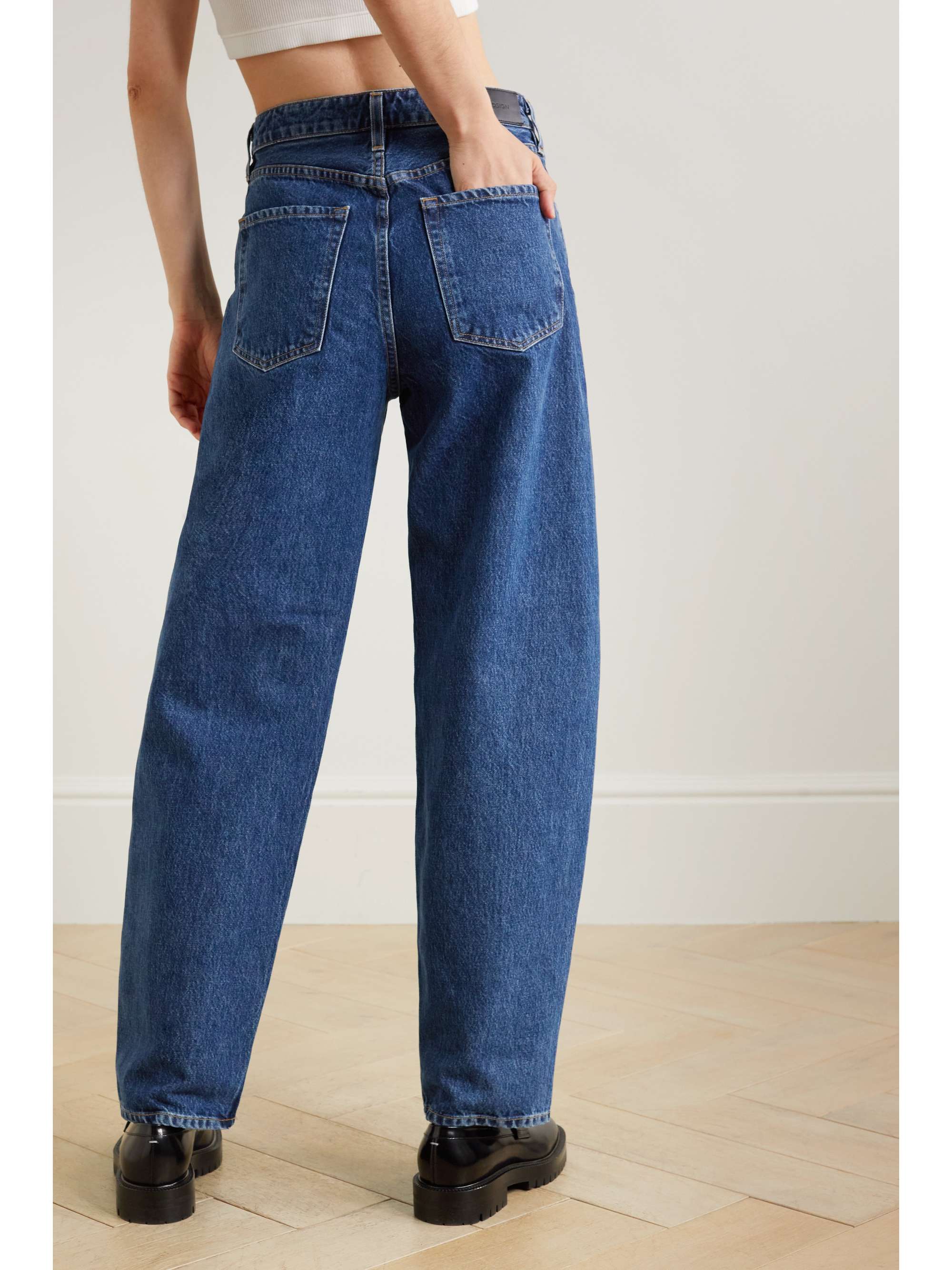 GOLDSIGN The Idris highrise tapered organic jeans NETAPORTER
