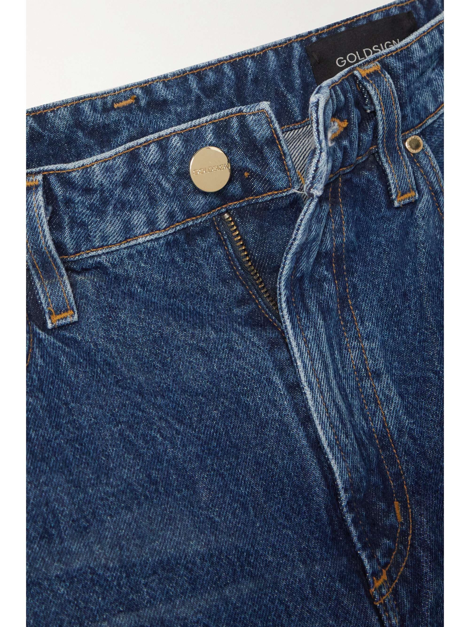 GOLDSIGN The Idris highrise tapered organic jeans NETAPORTER