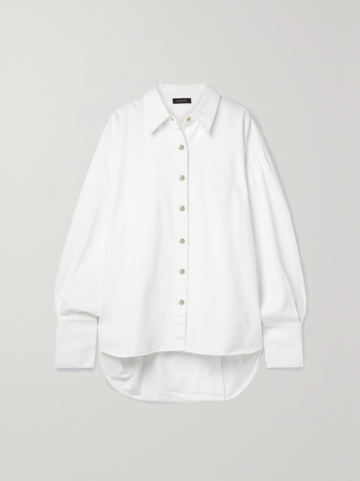 GOLDSIGN - The Cranston Oversized Organic Denim Shirt - White