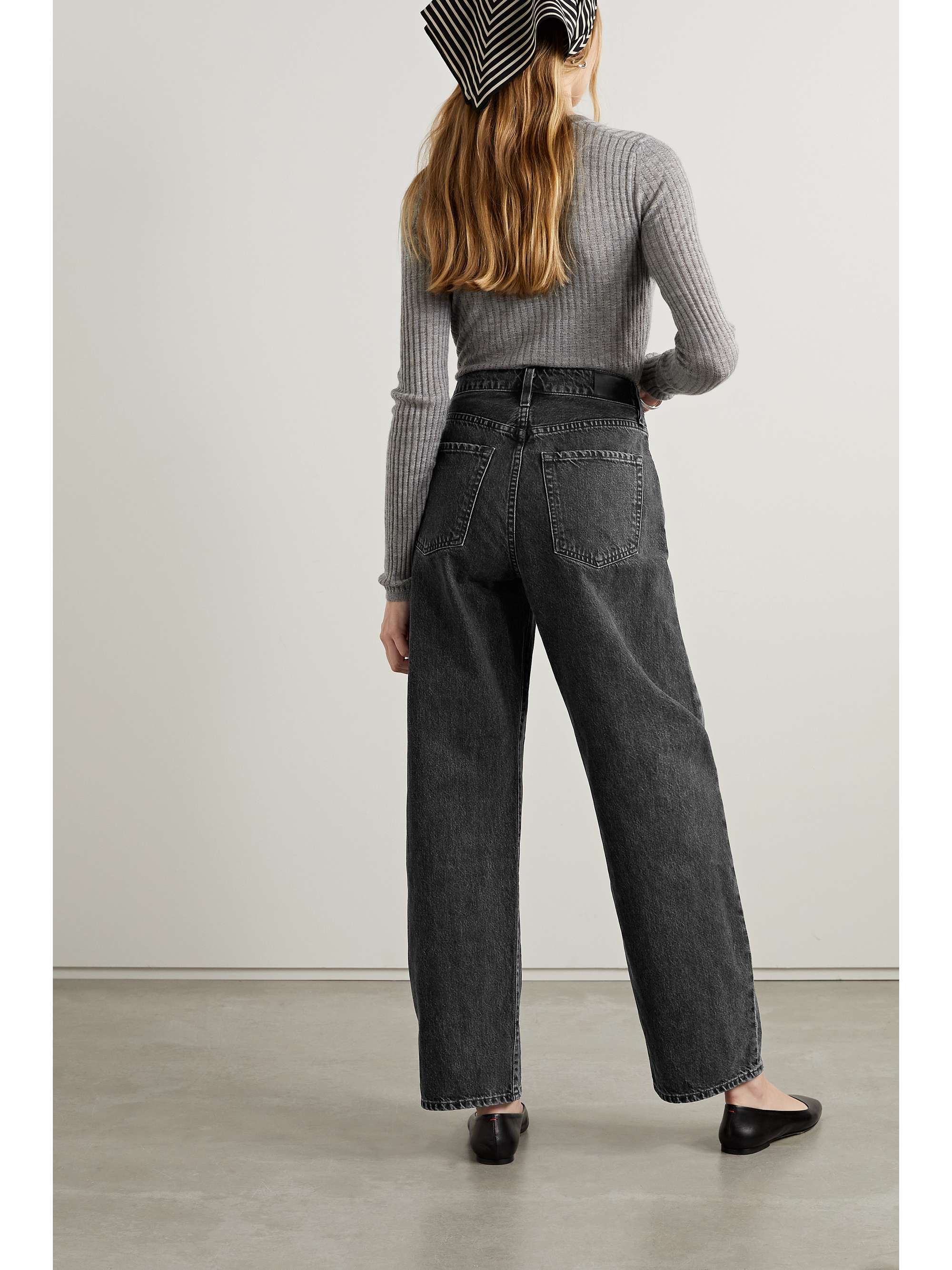 GOLDSIGN Idris high-rise wide-leg jeans